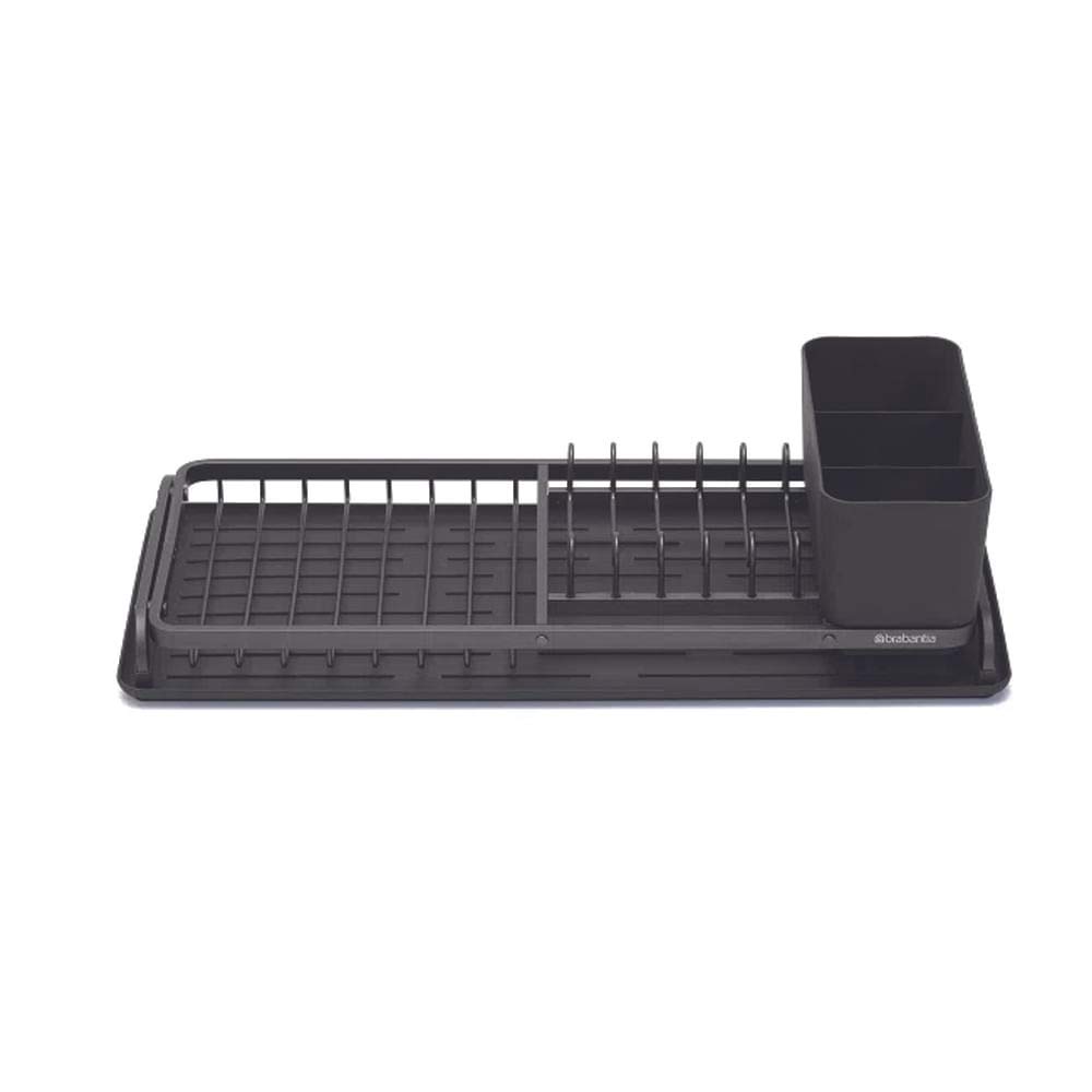 brabantia-compact-sink-side-scolapiatti-compatto-alluminio-dark-grey-con-scolapo image 2