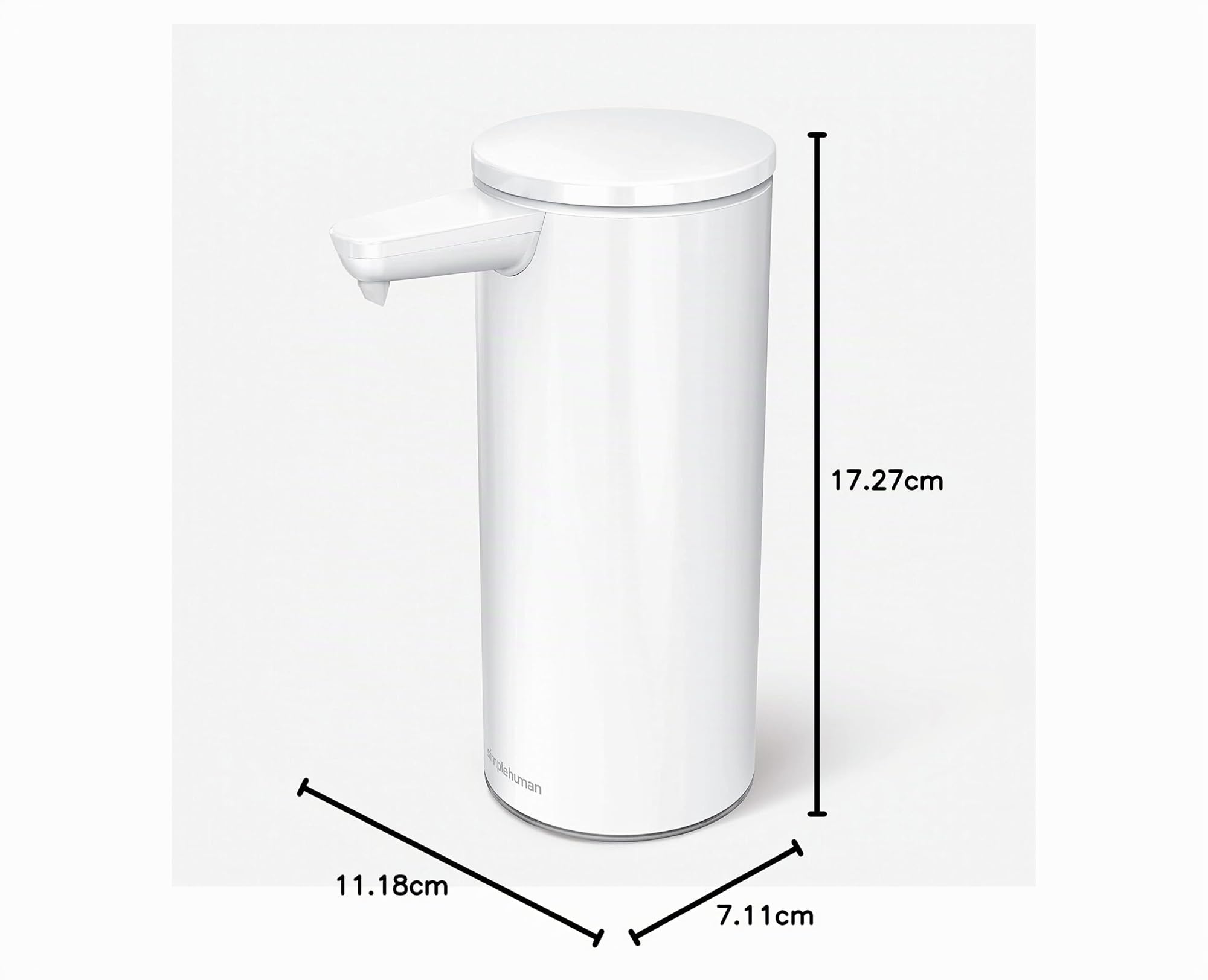 simplehuman-266-ml-dispenser-di-sapone-liquido-automatico-senza-contatto-acciaio image 6