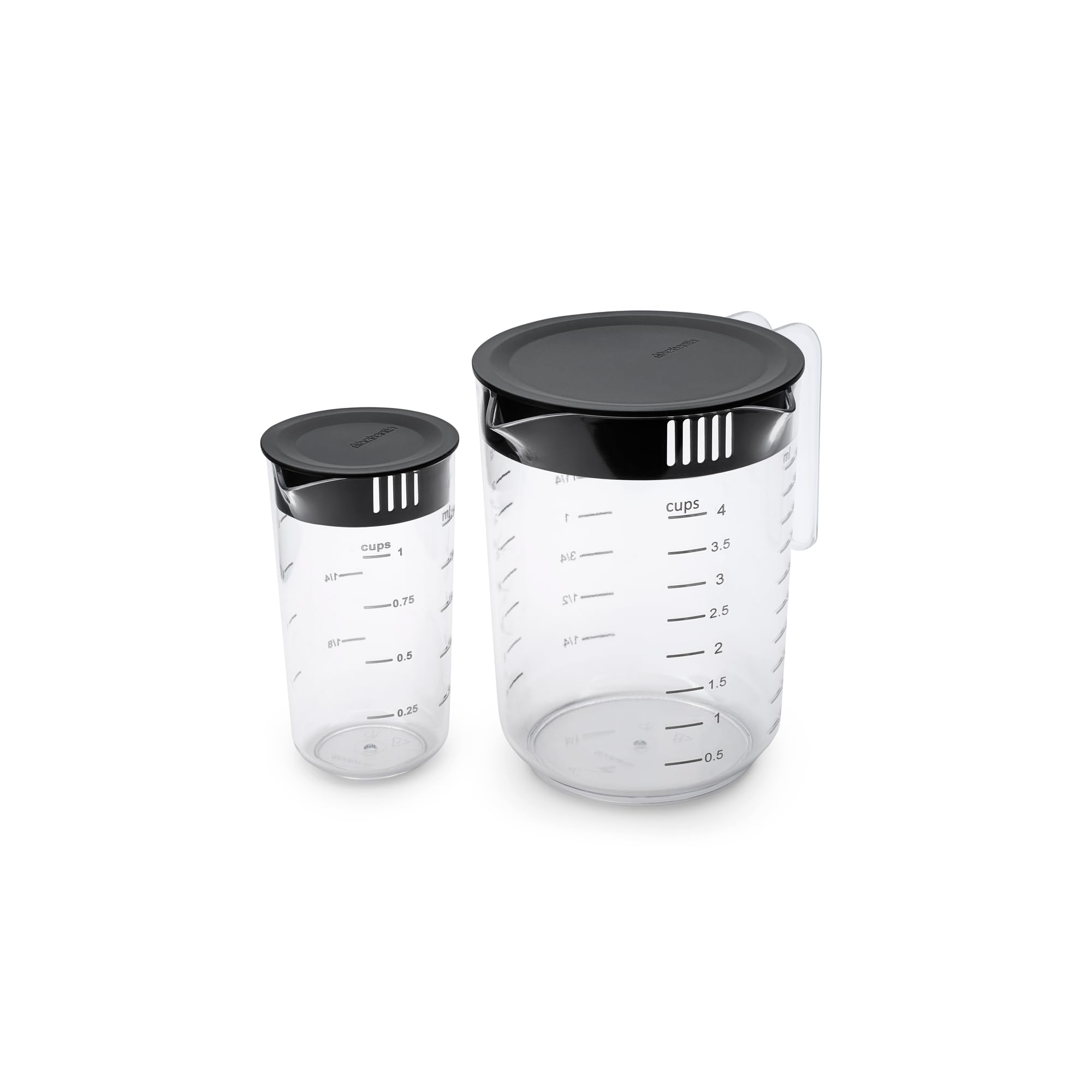 brabantia-tasty-set-di-2-caraffe-dosatrici-annidabili-250ml-e-1000ml-con-doppio- image 2