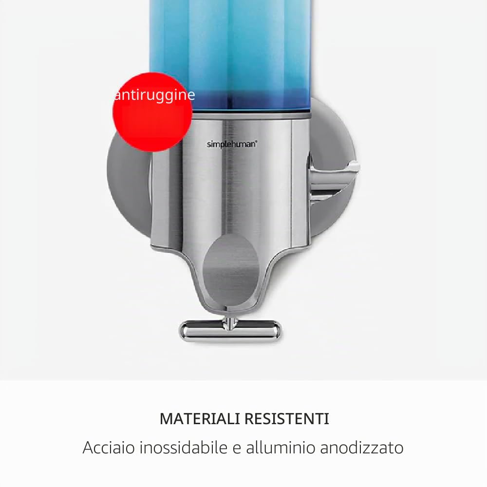 simplehuman-bt1028-erogatore-doppio-a-parete-per-sapone-e-shampoo-barra-a-t-pres image 5