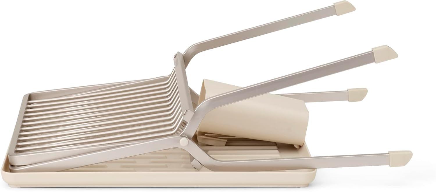 brabantia-sinkside-scolapiatti-da-lavello-pieghevole-soft-beige-con-cestello-por image 3
