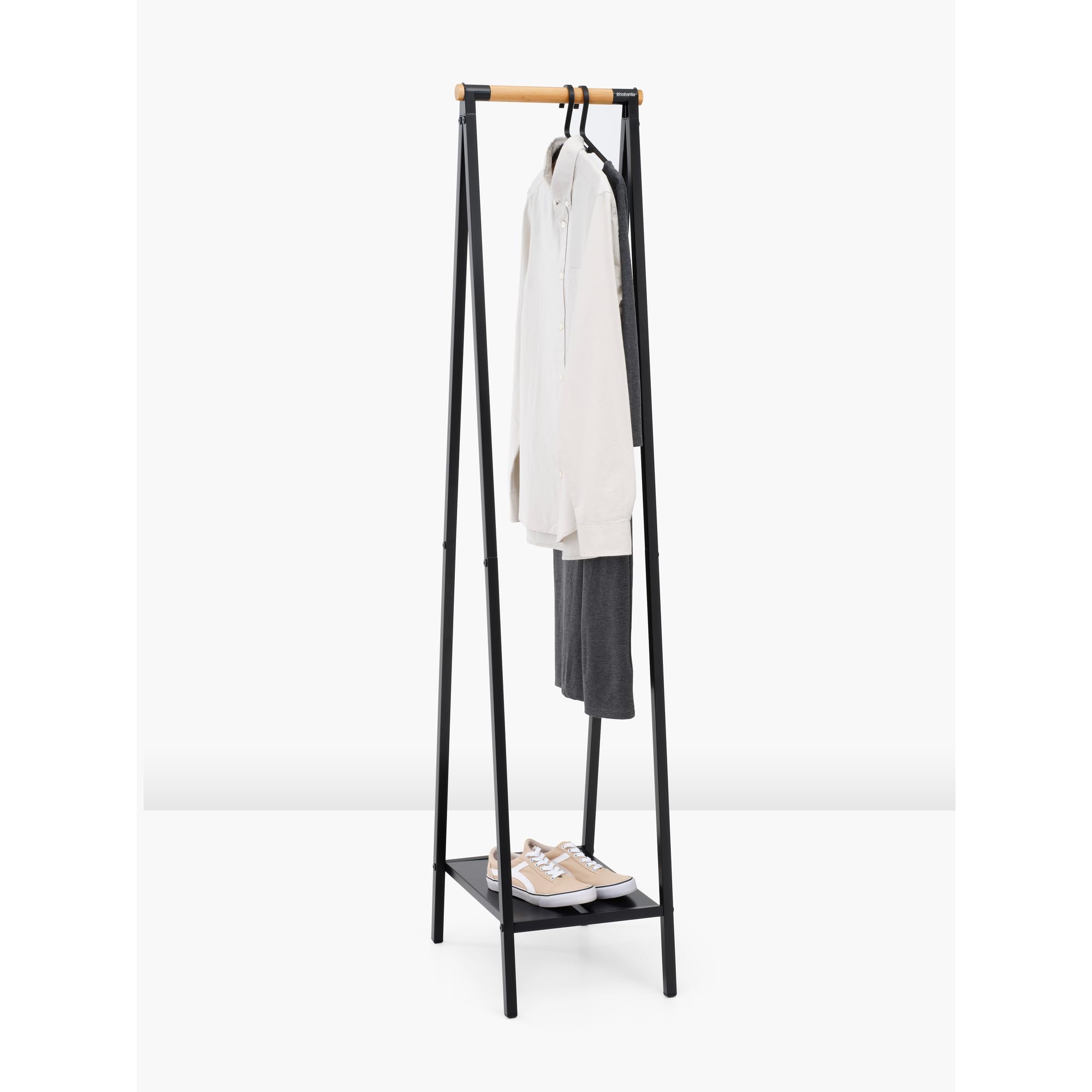 brabantia-linn-compact-appendiabiti-stand-asta-in-bamb-ripiano-portaoggetti-tela image 5