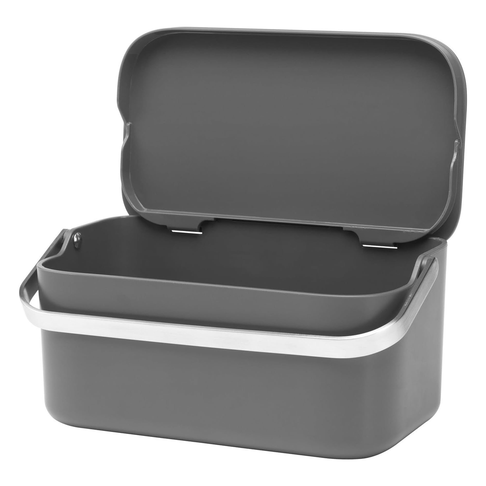 brabantia-sinkside-contenitore-per-organico-con-coperchio-dark-grey-12-7-x-22-1- image 2