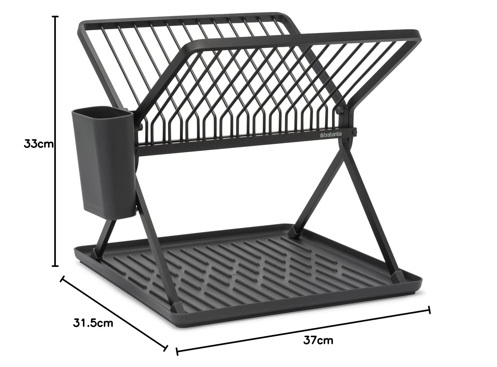 brabantia-sinkside-scolapiatti-pieghevole-compatto-con-vassoio-salvagoccia-fino- image 6