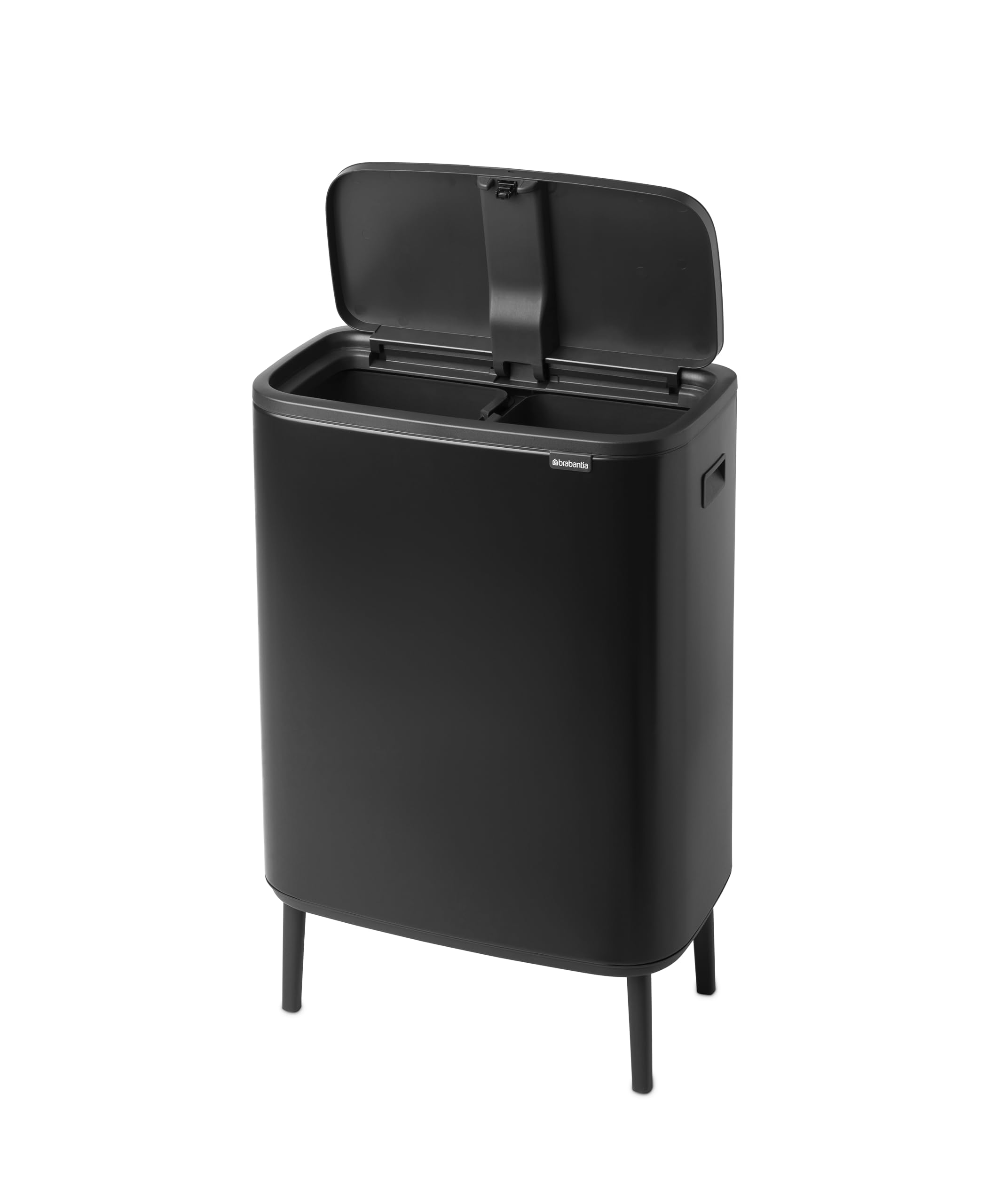 brabantia-bo-touch-bin-hi-pattumiera-doppia-2-x-30-l-nero-opaco-apertura-soft-to image 4
