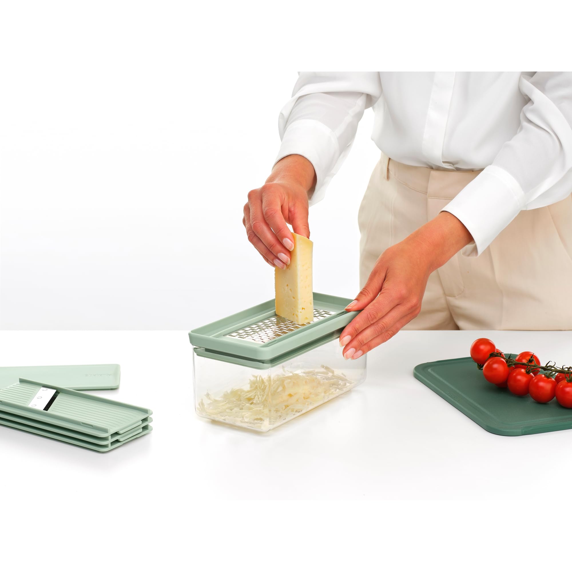 brabantia-tasty-set-affettatrice-e-grattugia-4-in-1-con-2-lame-e-2-grattugie-in- image 5