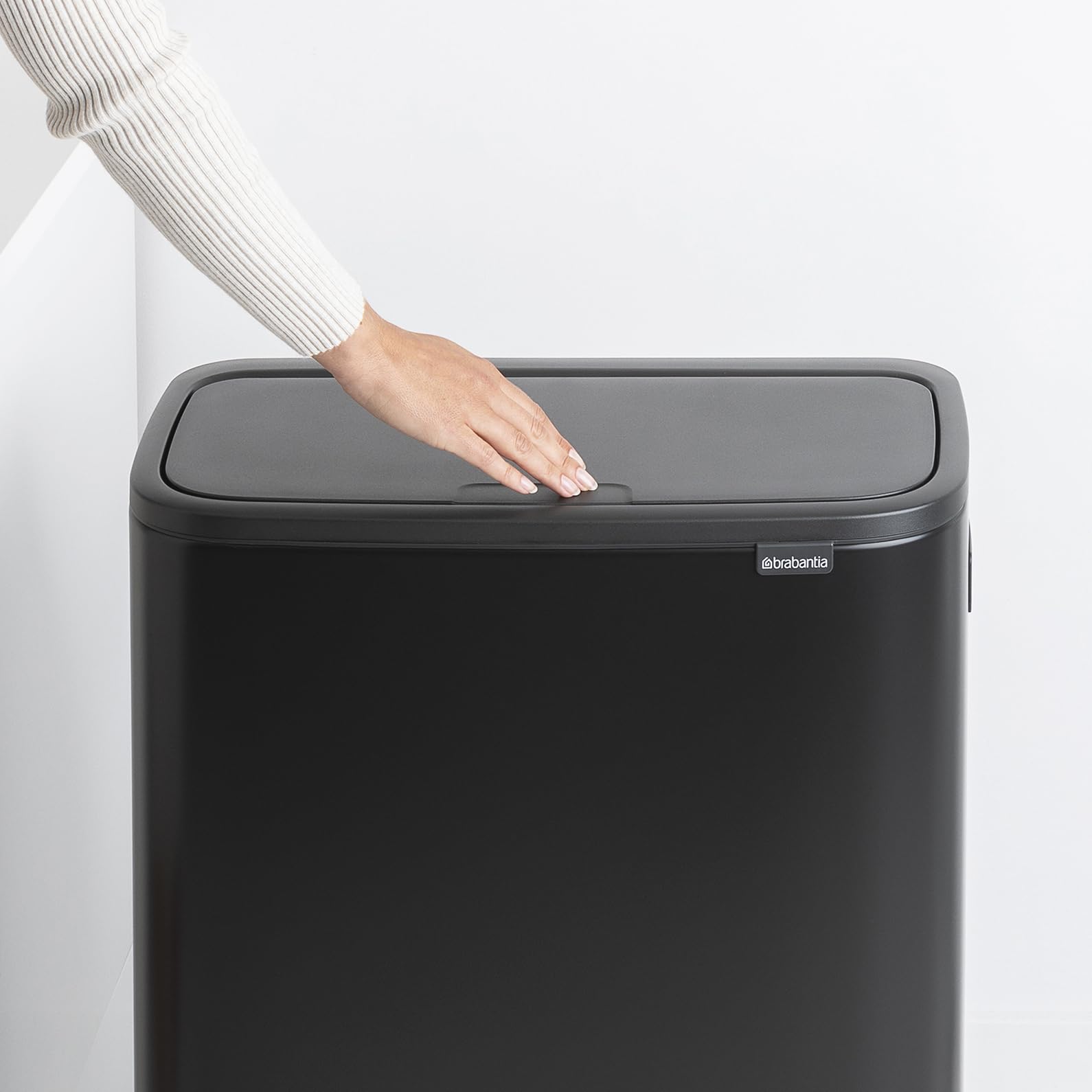 brabantia-bo-touch-bin-hi-pattumiera-doppia-2-x-30-l-nero-opaco-apertura-soft-to image 5
