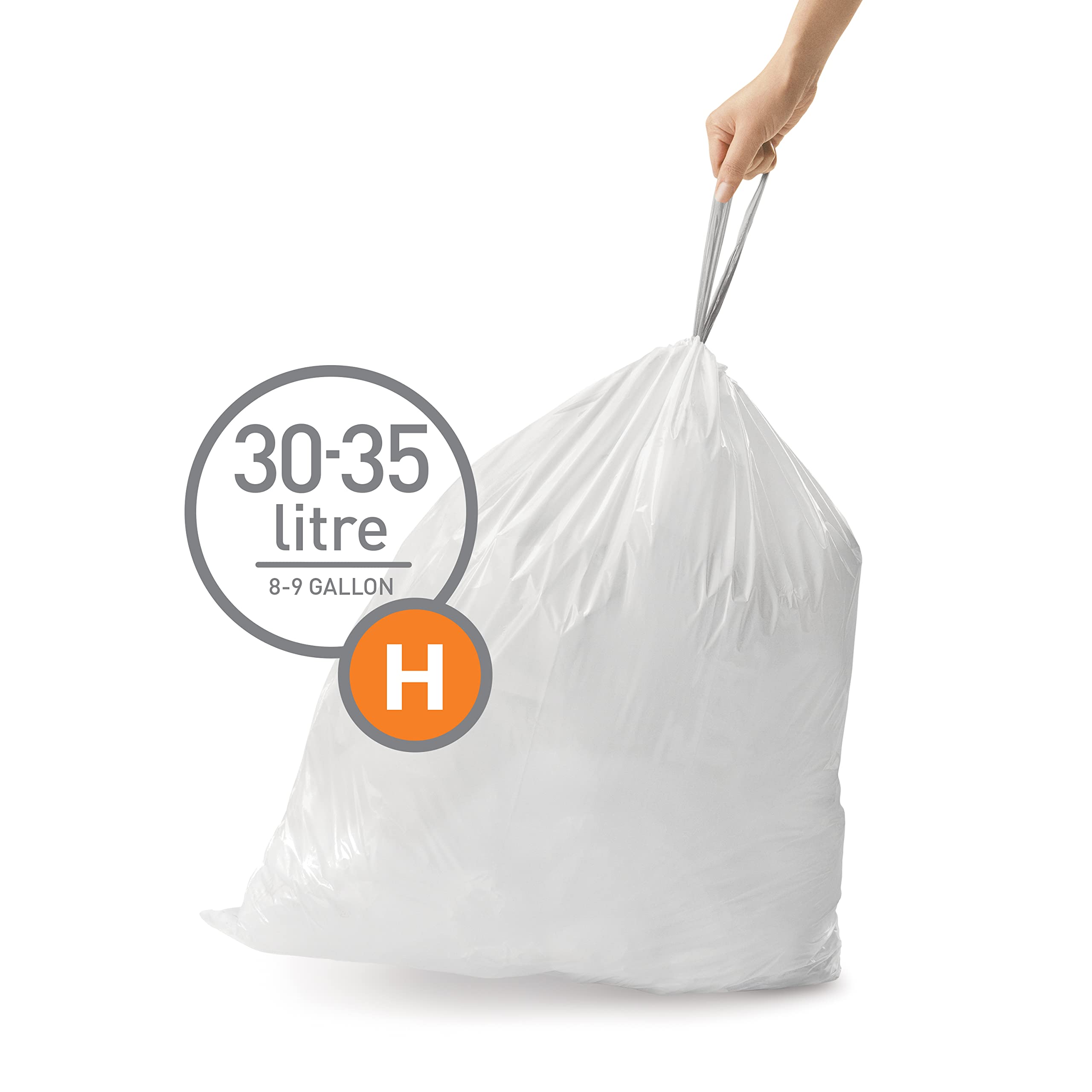simplehuman-code-h-sacchetti-spazzatura-con-coulisse-30-35-l-confezione-da-100-p image 2