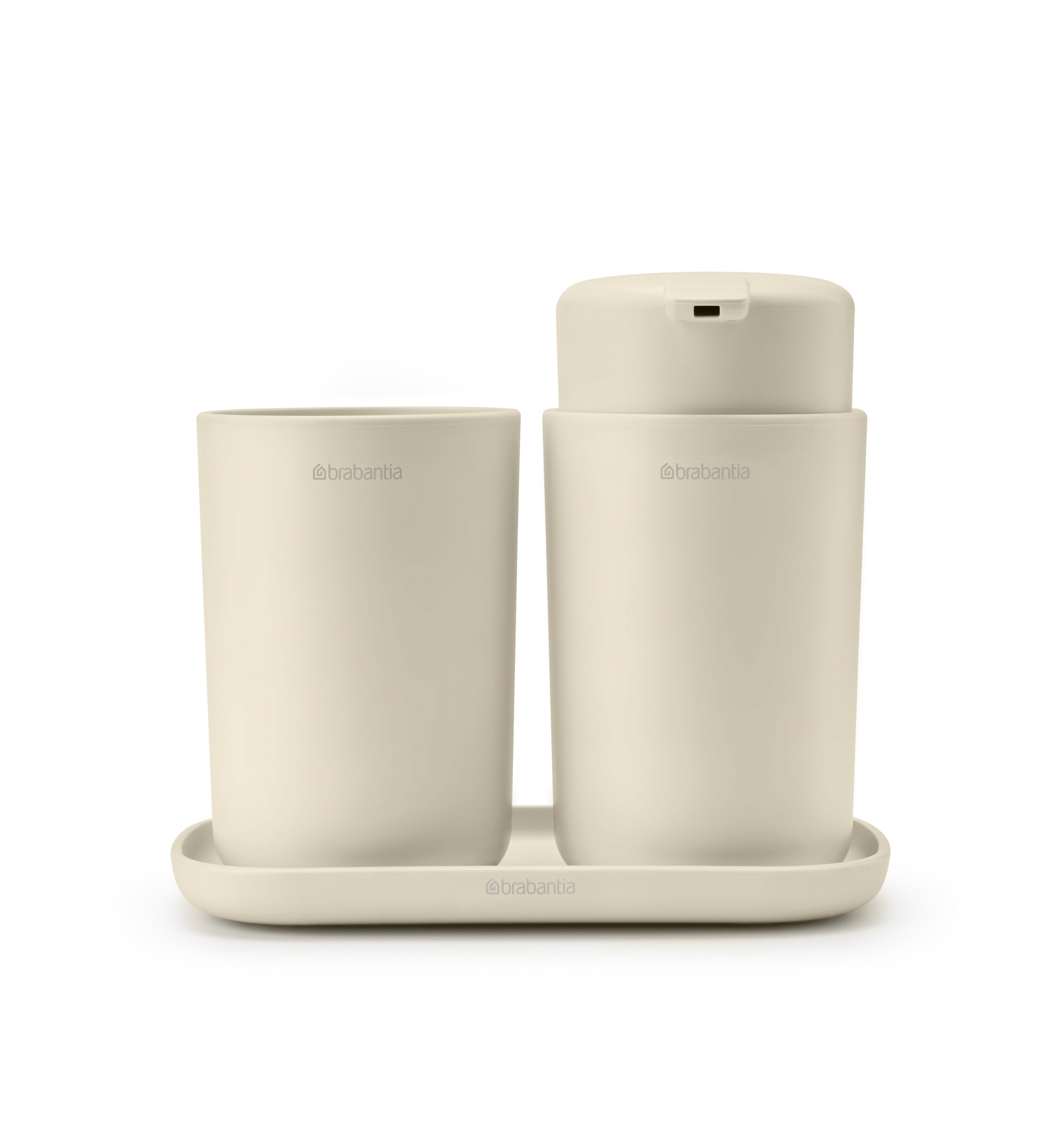 brabantia-set-da-bagno-3-pezzi-con-dispenser-sapone-250-ml-portaspazzolini-con-d image 6