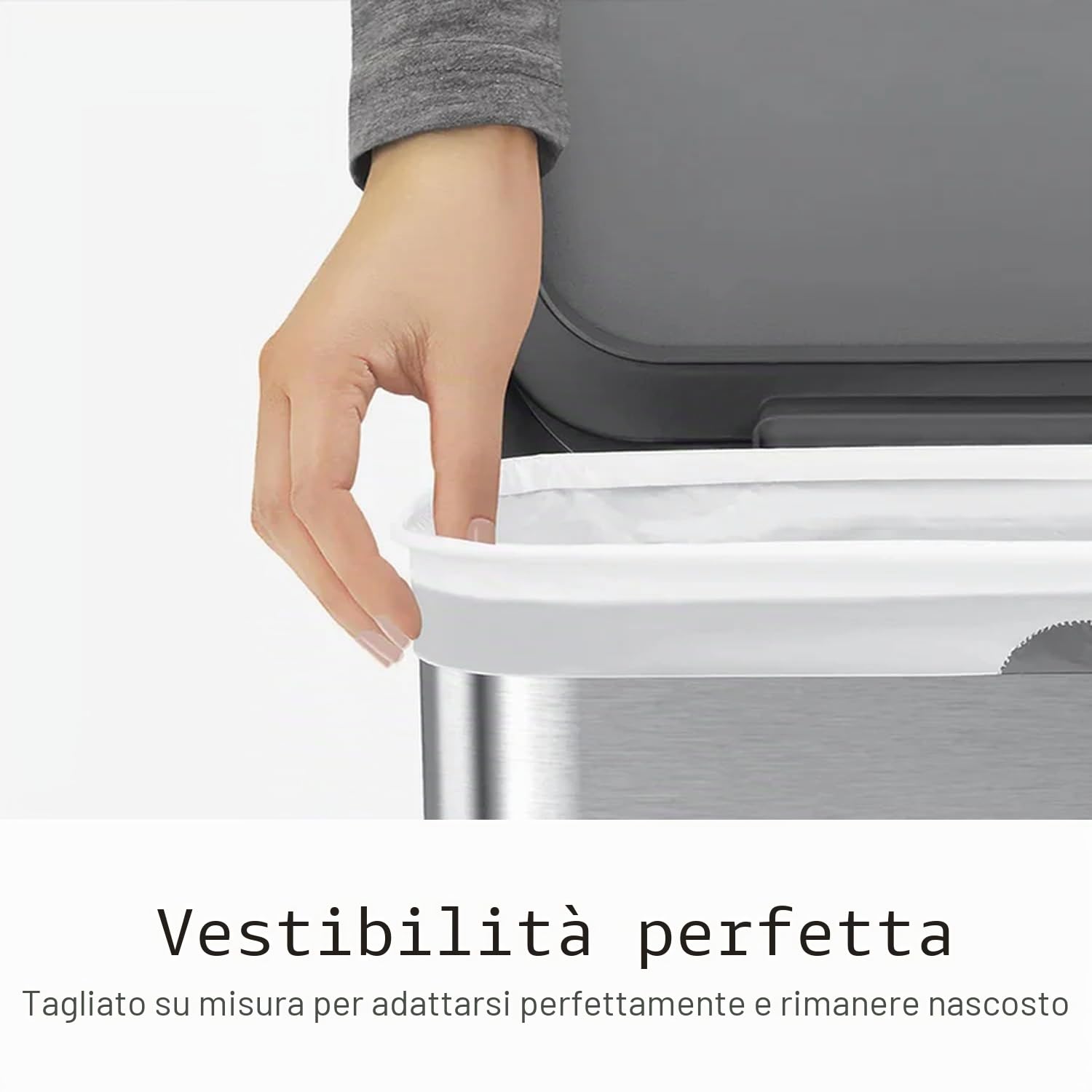 simplehuman-code-m-100-sacchetti-pattumiera-su-misura-45-l-50-riciclati-con-mani image 2