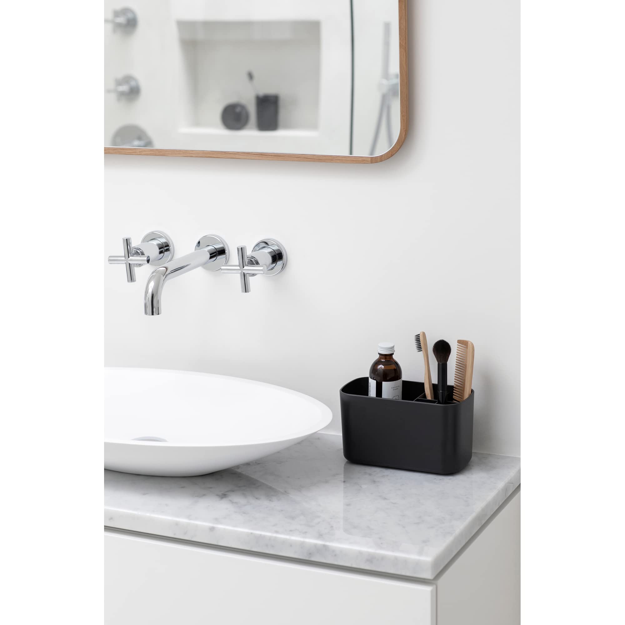 brabantia-contenitore-da-bagno-portaoggetti-con-vassoio-di-drenaggio-grigio-scur image 6