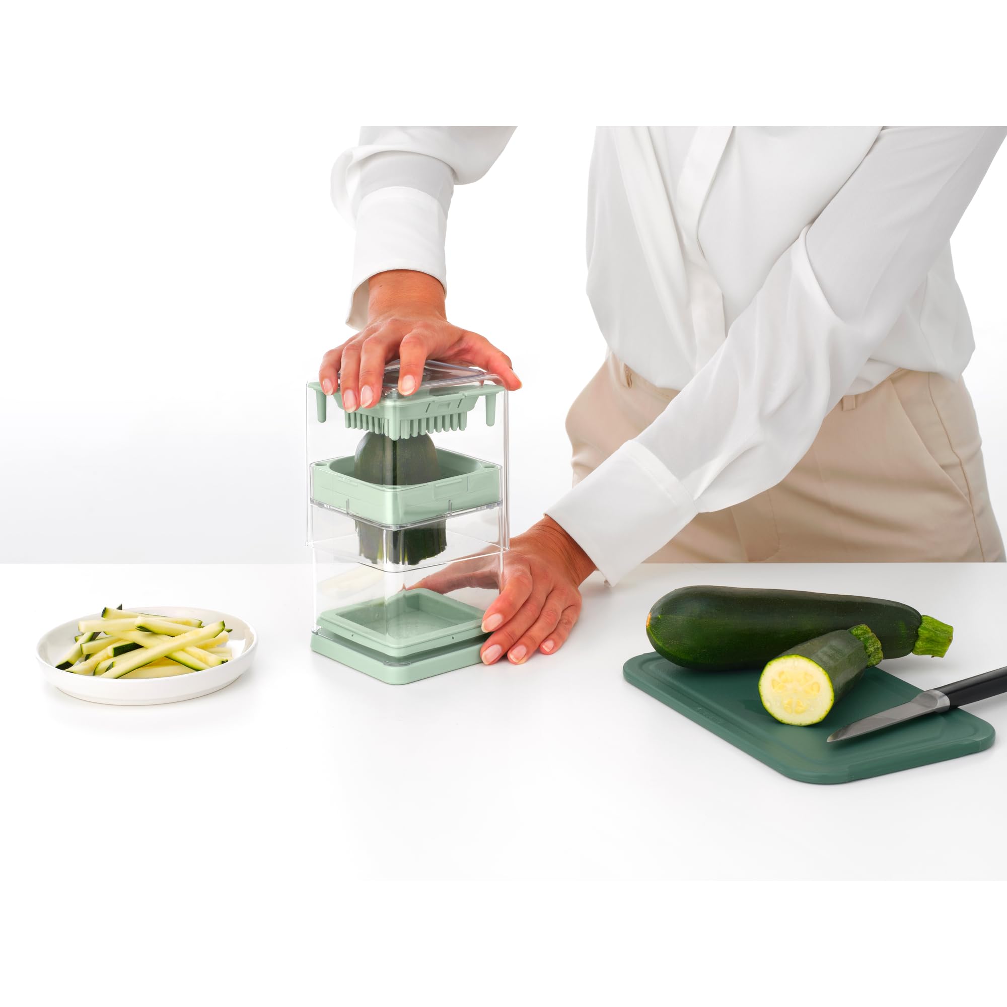 brabantia-tasty-tagliapatate-in-acciaio-inox-con-3-lame-intercambiabili-7mm-10mm image 6