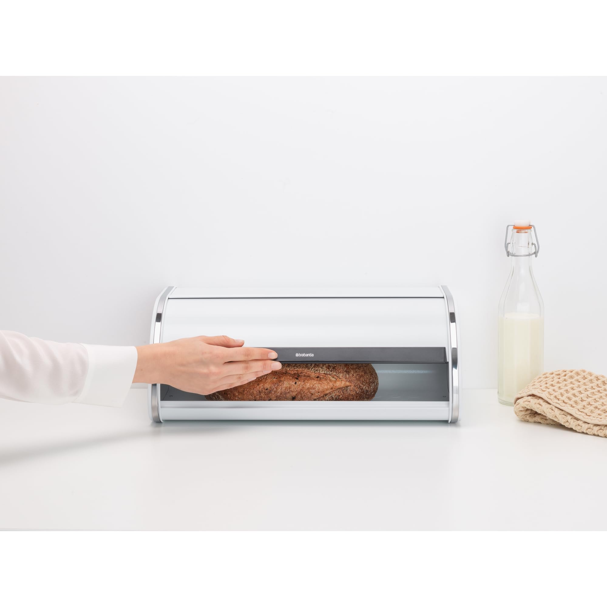 brabantia-roll-top-portapane-a-serranda-bianco-per-2-pagnotte-metallo-salvaspazi image 5