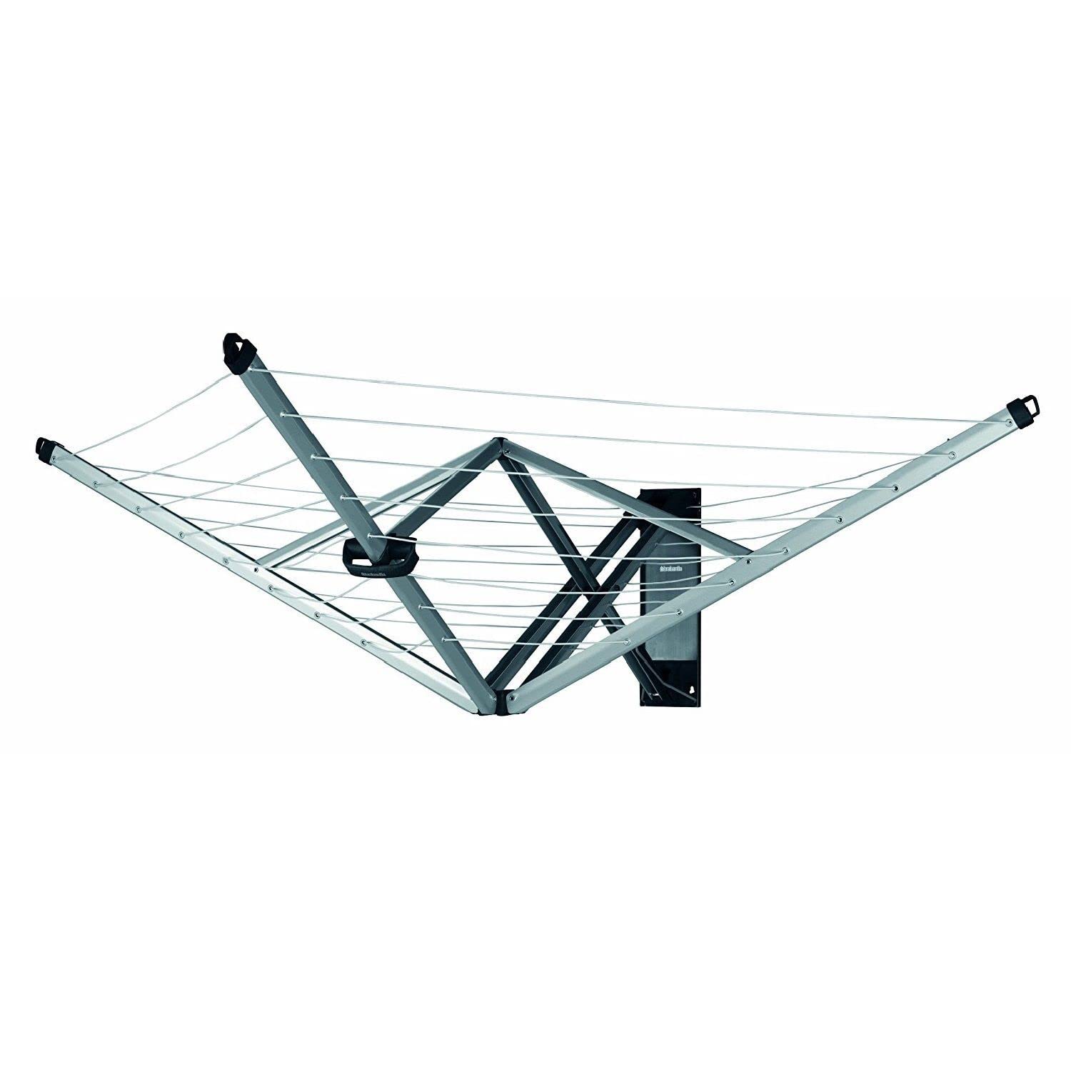 brabantia-stendibiancheria-a-muro-wallfix-24m-salvaspazio-con-supporti-a-parete- image 1