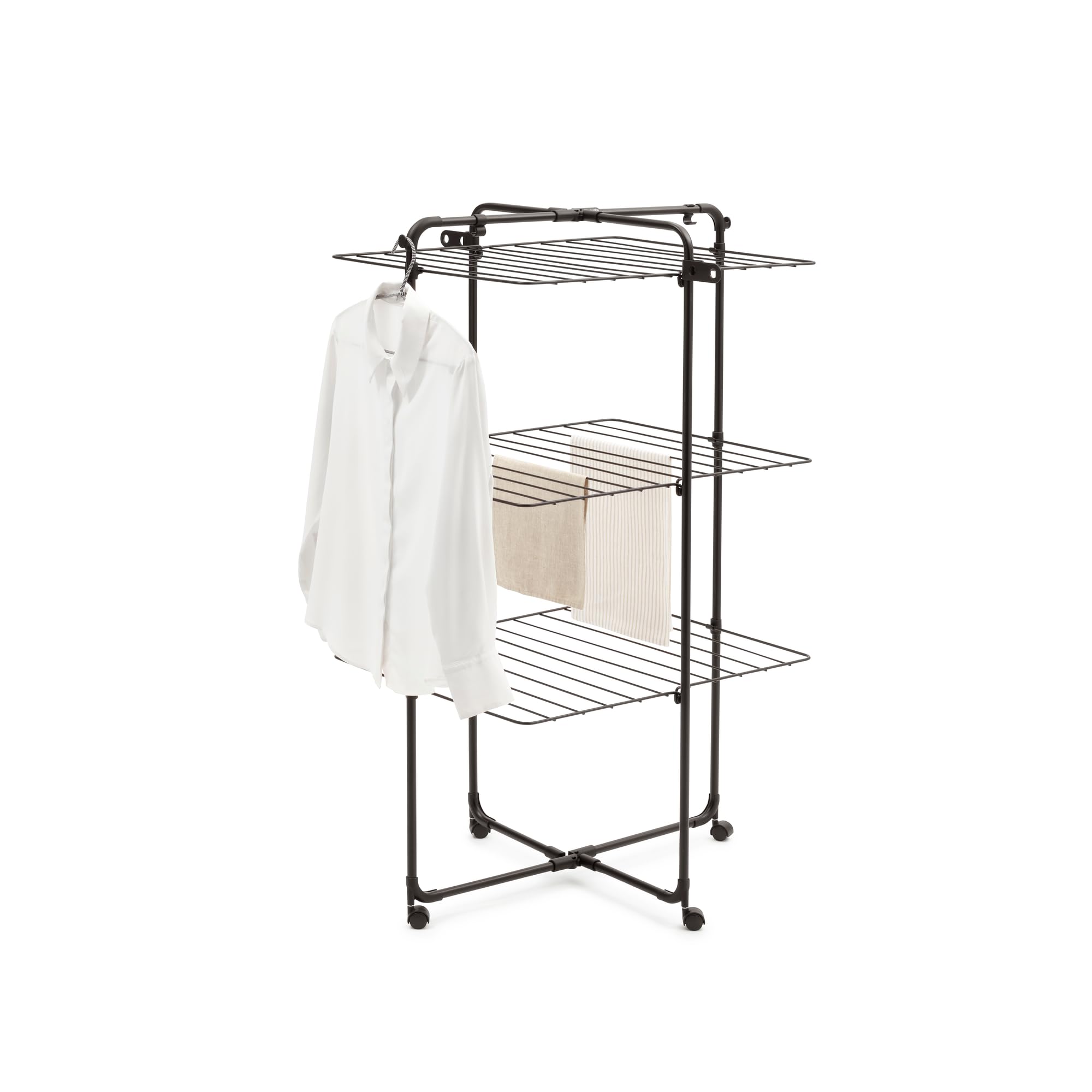 brabantia-hangon-tower-23m-matt-black-stendibiancheria-verticale-salvaspazio-con image 3