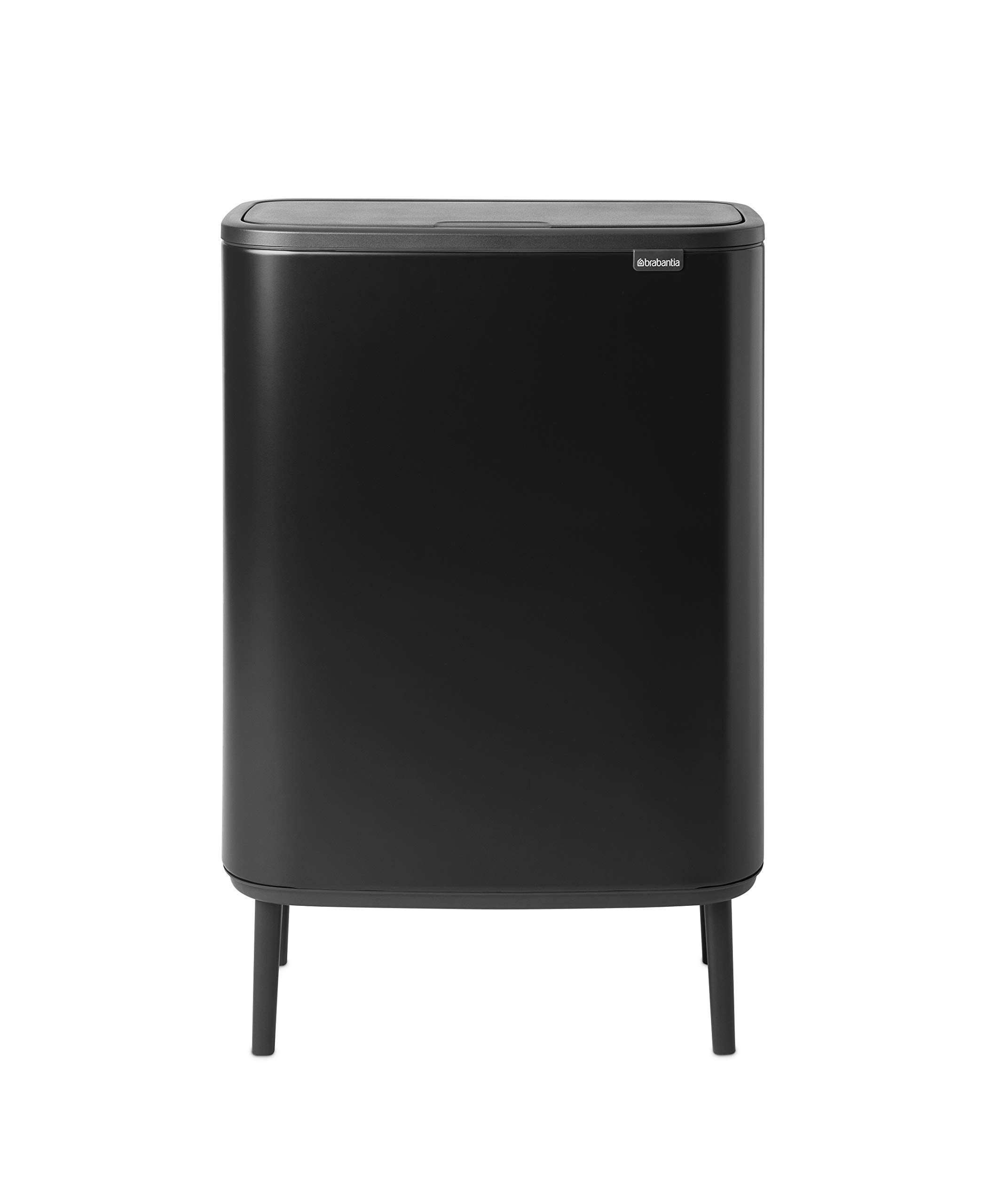 brabantia-bo-touch-bin-hi-pattumiera-doppia-2-x-30-l-nero-opaco-apertura-soft-to image 1