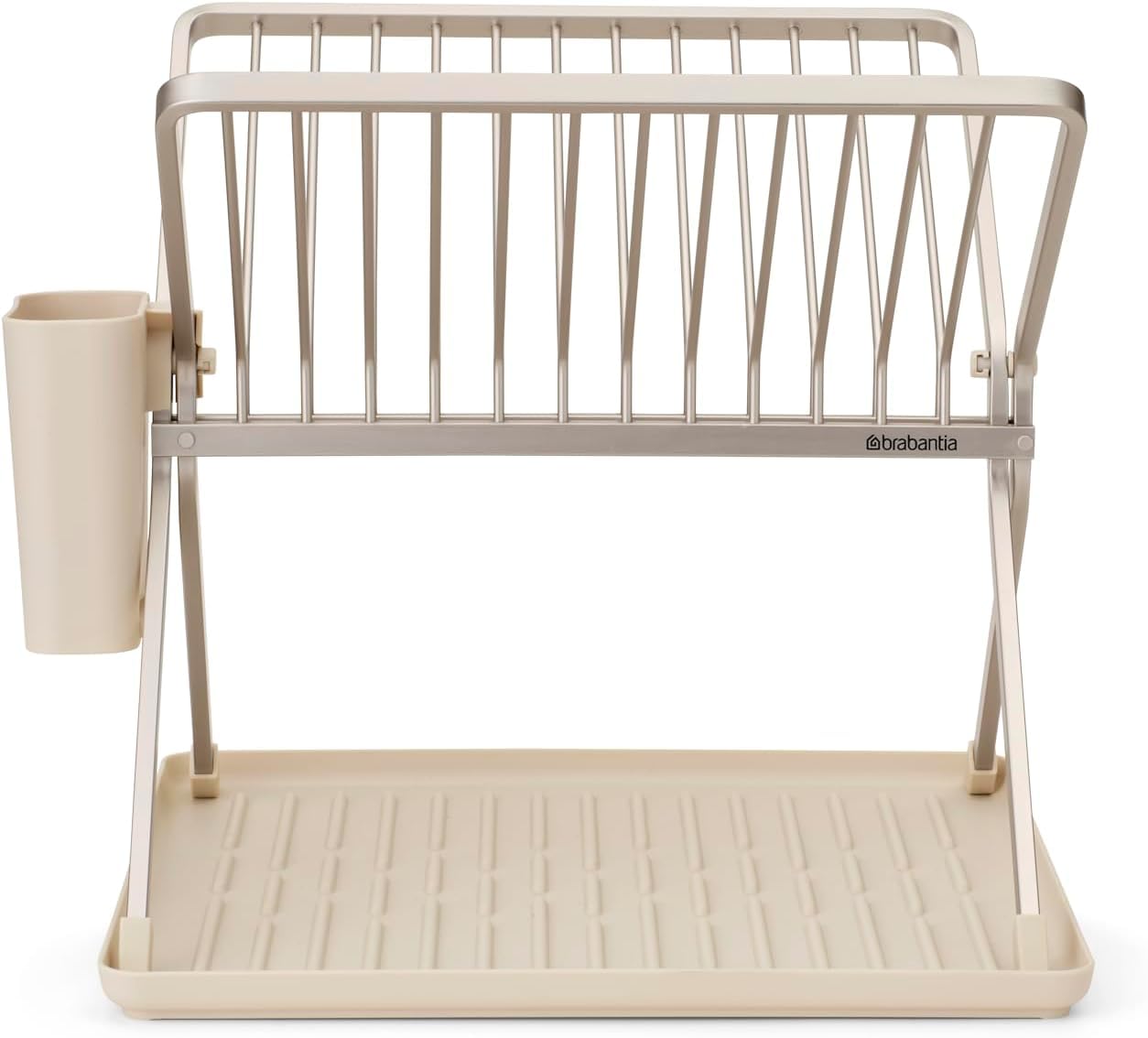 brabantia-sinkside-scolapiatti-da-lavello-pieghevole-soft-beige-con-cestello-por image 2