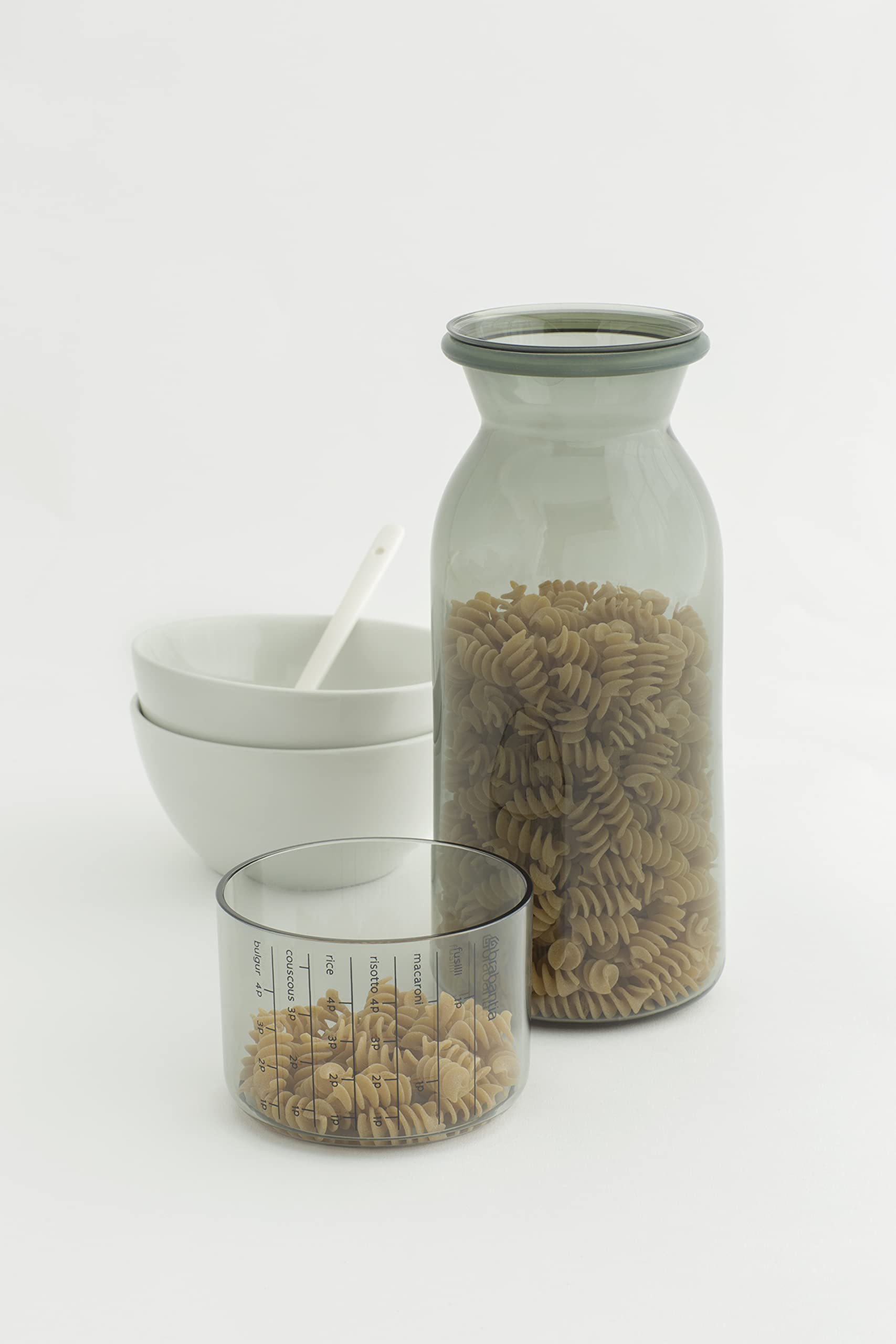 brabantia-barattolo-con-coperchio-misurino-set-di-2-grigio-scuro-24-x-9-4-x-9-4- image 5
