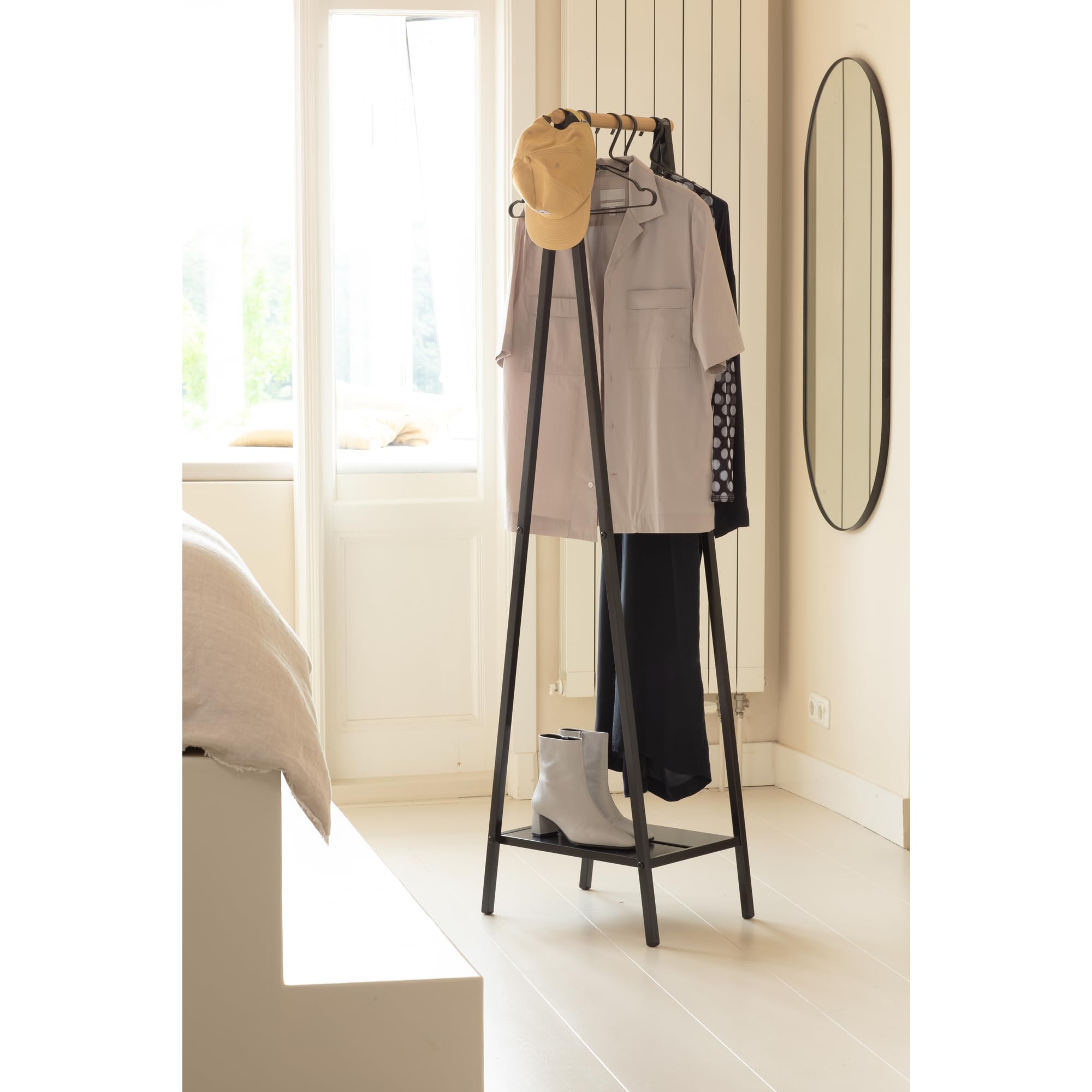 brabantia-linn-compact-appendiabiti-stand-asta-in-bamb-ripiano-portaoggetti-tela image 7