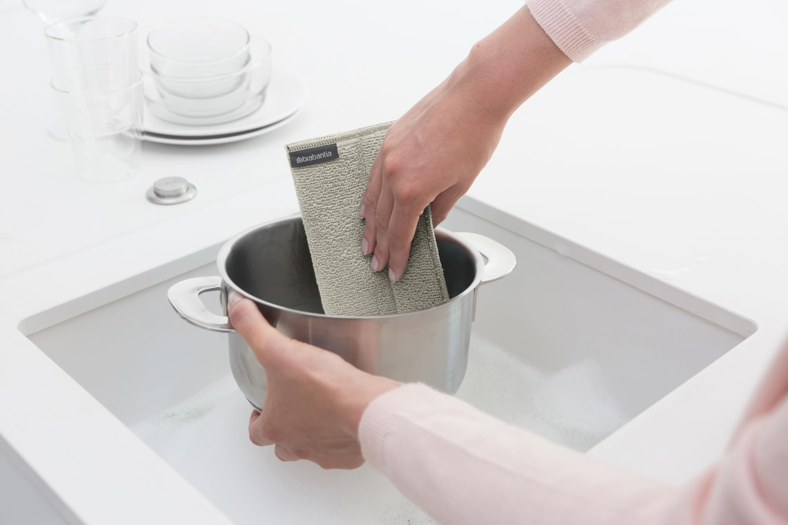 brabantia-sinkside-set-3-panni-microfibra-cucina-16x22-cm-lavabili-in-lavatrice- image 3