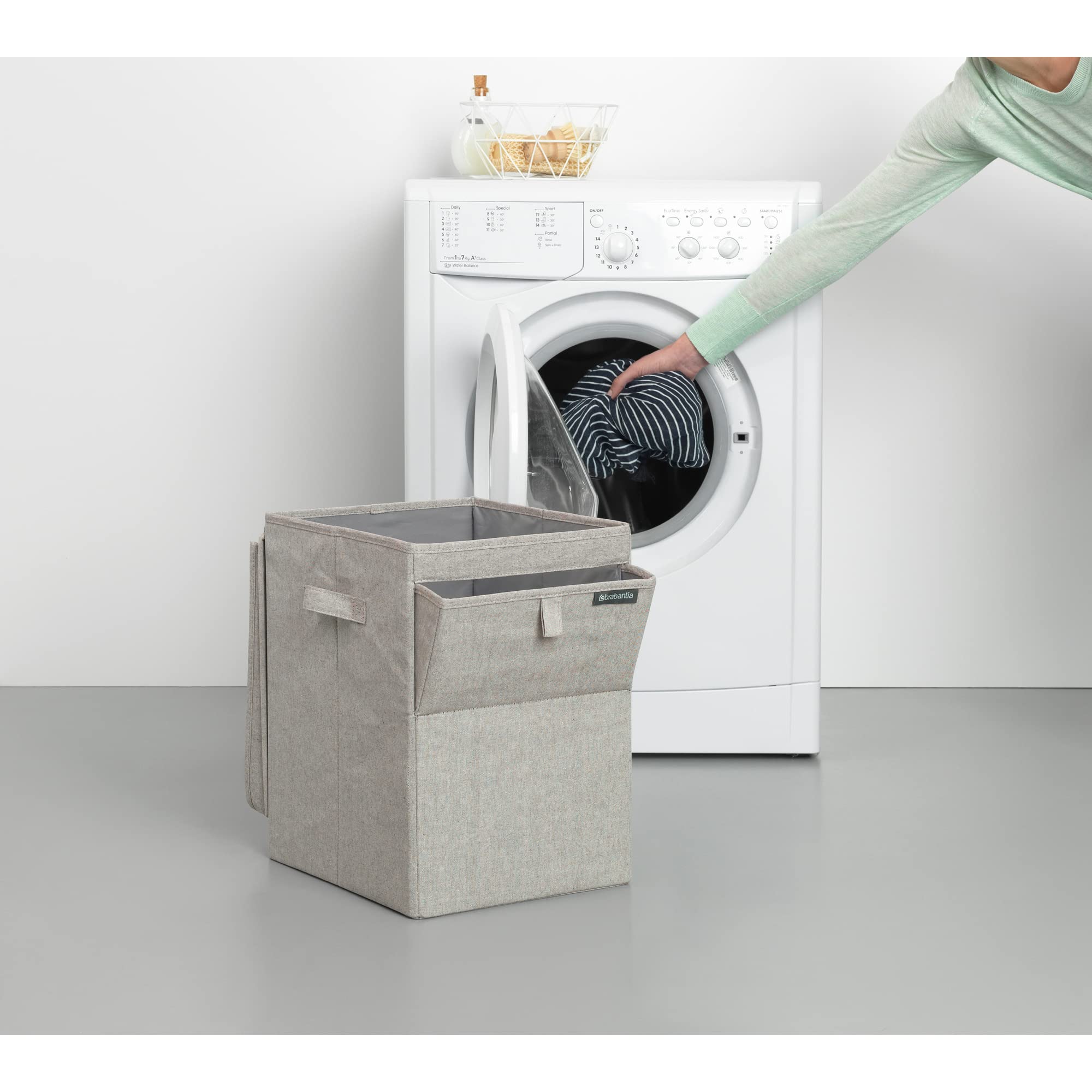 brabantia-portabiancheria-impilabile-35-litri-grey-apertura-frontale-e-superiore image 6