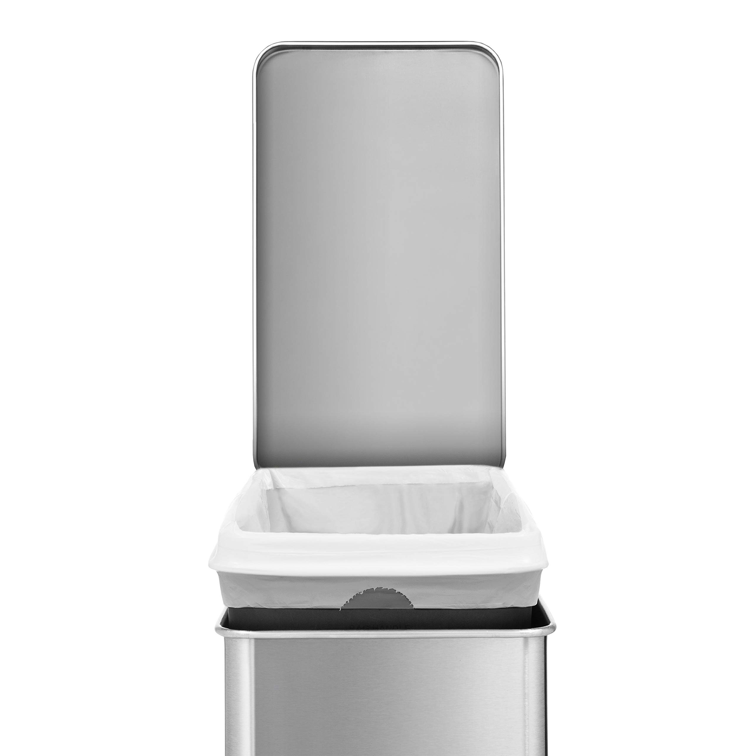 simplehuman-cw1898cb-cestino-a-profilo-con-pedale-da-bagno-10-l-acciaio-inox-spa image 5