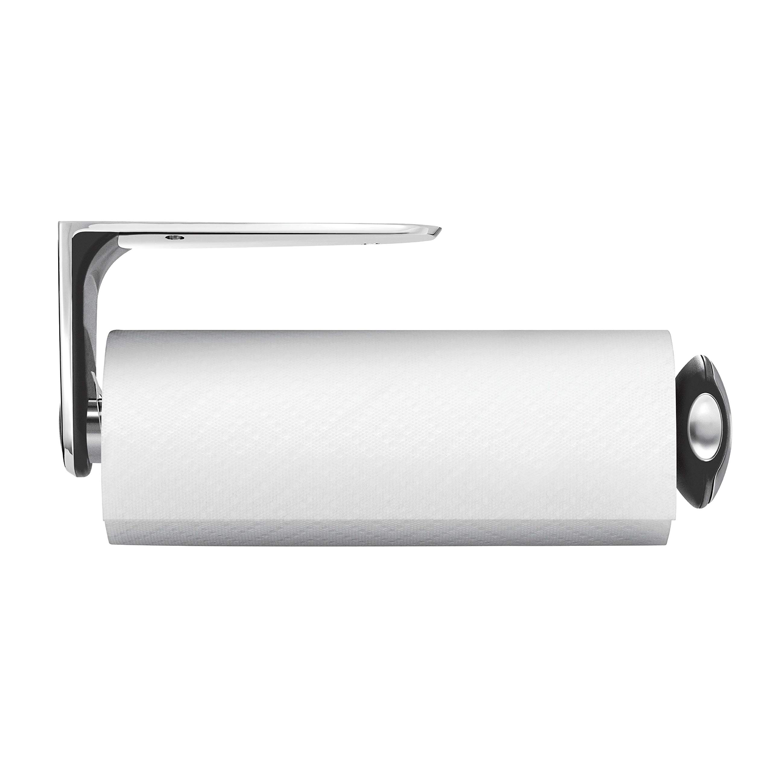 simplehuman-kt1024-portarotolo-a-muro-in-acciaio-inox-spazzolato-con-molla-ad-an image 1
