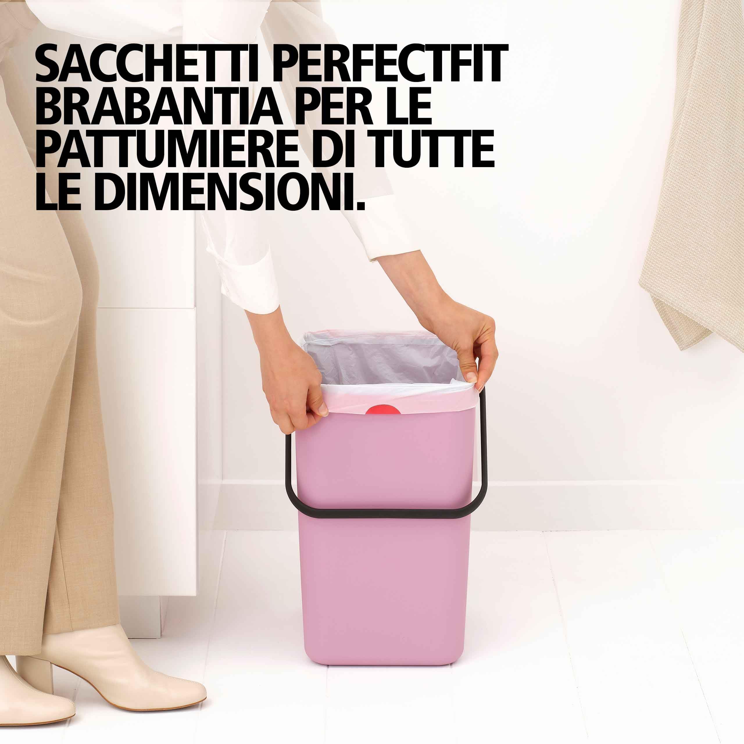 brabantia-sort-go-pattumiera-da-cucina-25l-con-supporto-parete-incluso-coperchio image 4