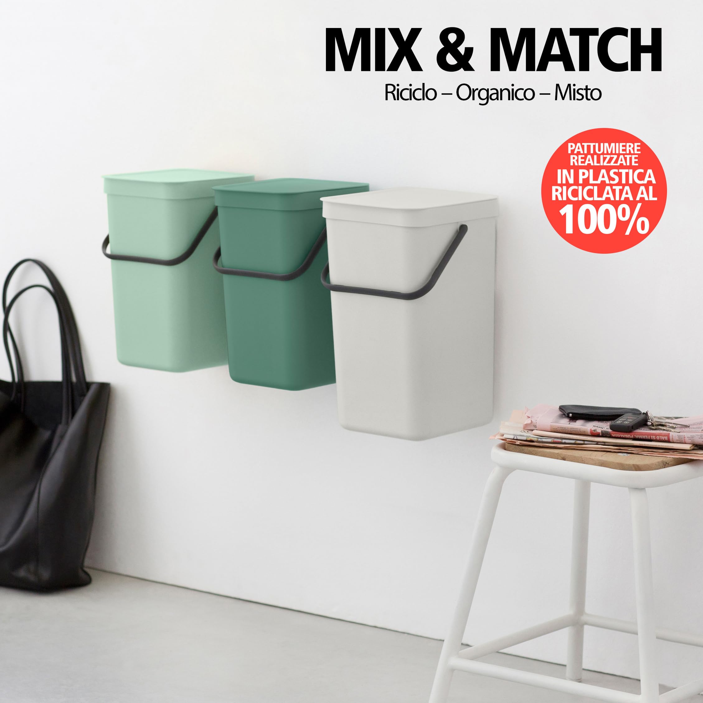 brabantia-sort-go-pattumiera-40-l-per-raccolta-differenziata-salvaspazio-con-cop image 6