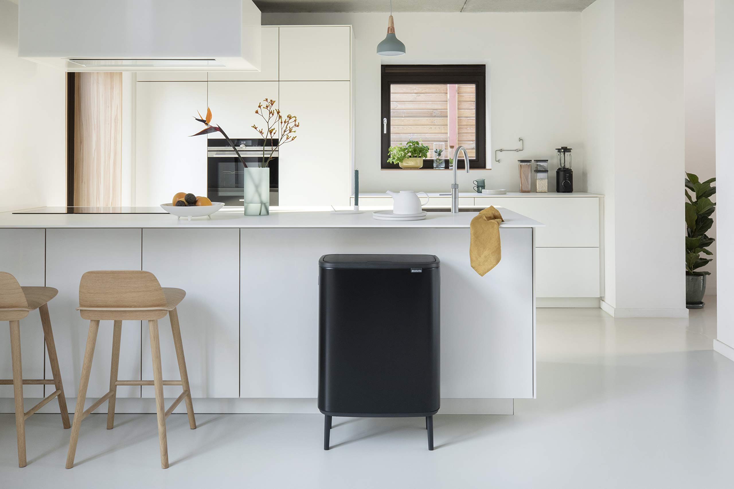 brabantia-bo-touch-bin-hi-pattumiera-doppia-2-x-30-l-nero-opaco-apertura-soft-to image 7
