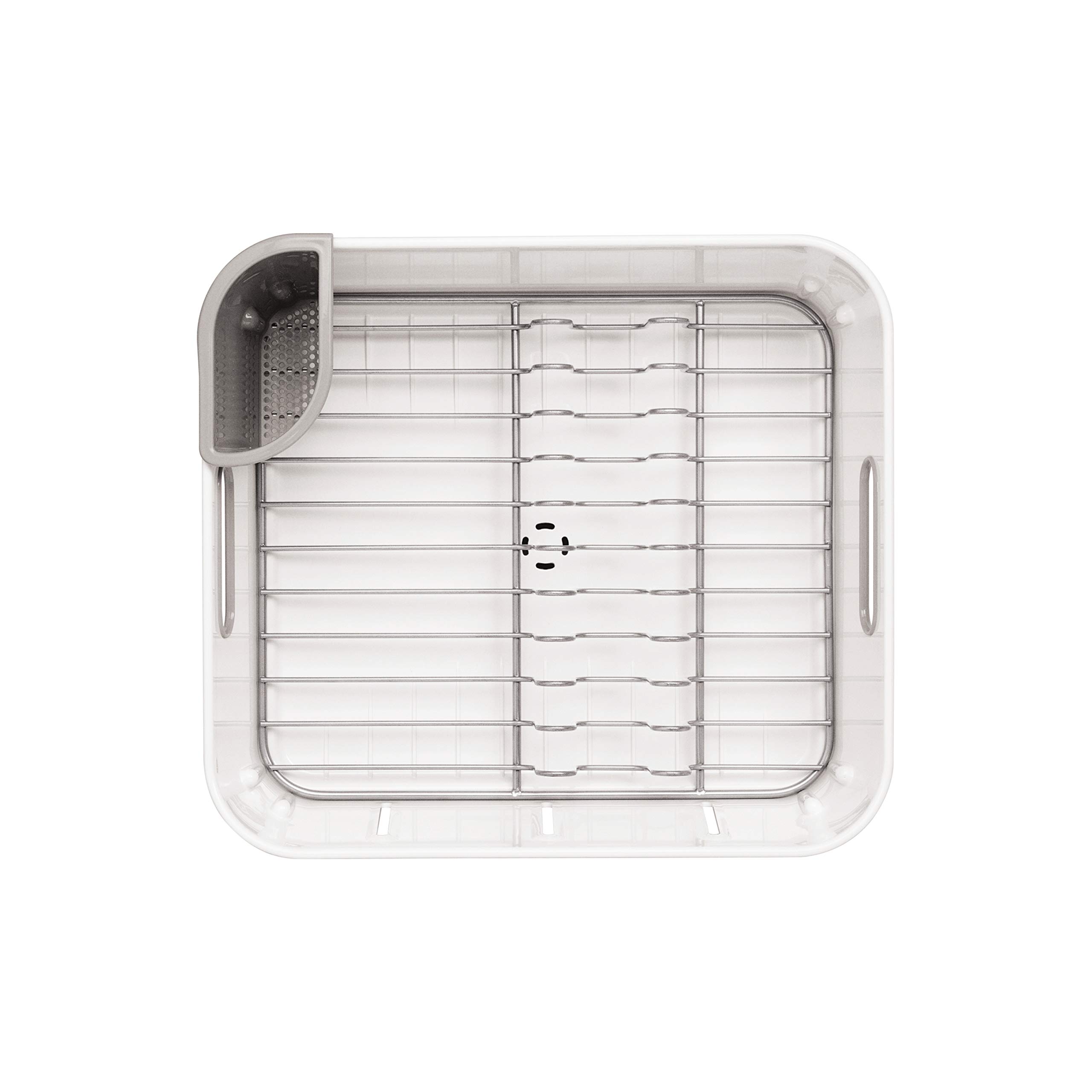 simplehuman-kt1104-scolapiatti-compatto-con-beccuccio-rotante-360-plastica-bianc image 5