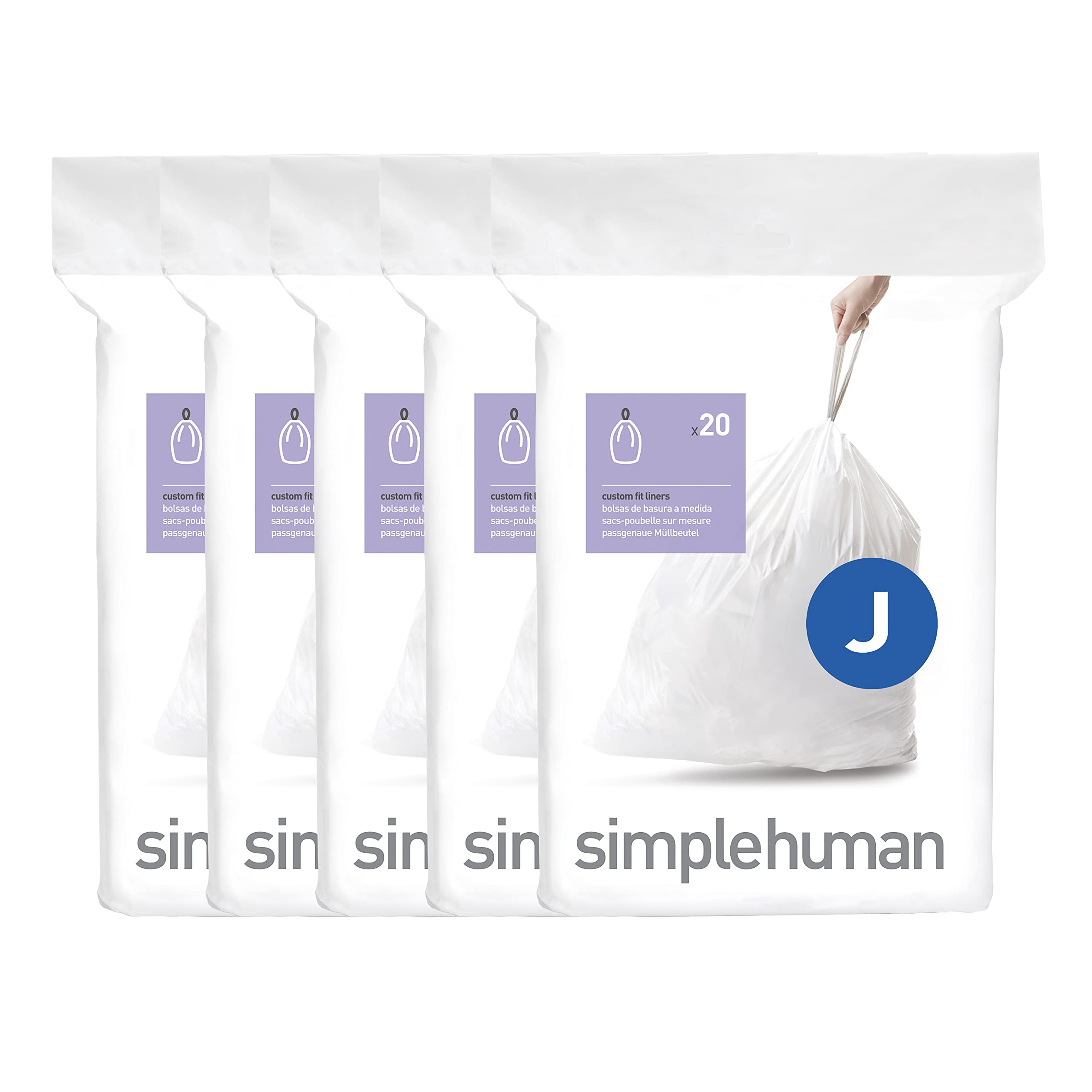 simplehuman-code-l-sacchetti-pattumiera-su-misura-3-x-confezioni-da-20-60-sacche image 6