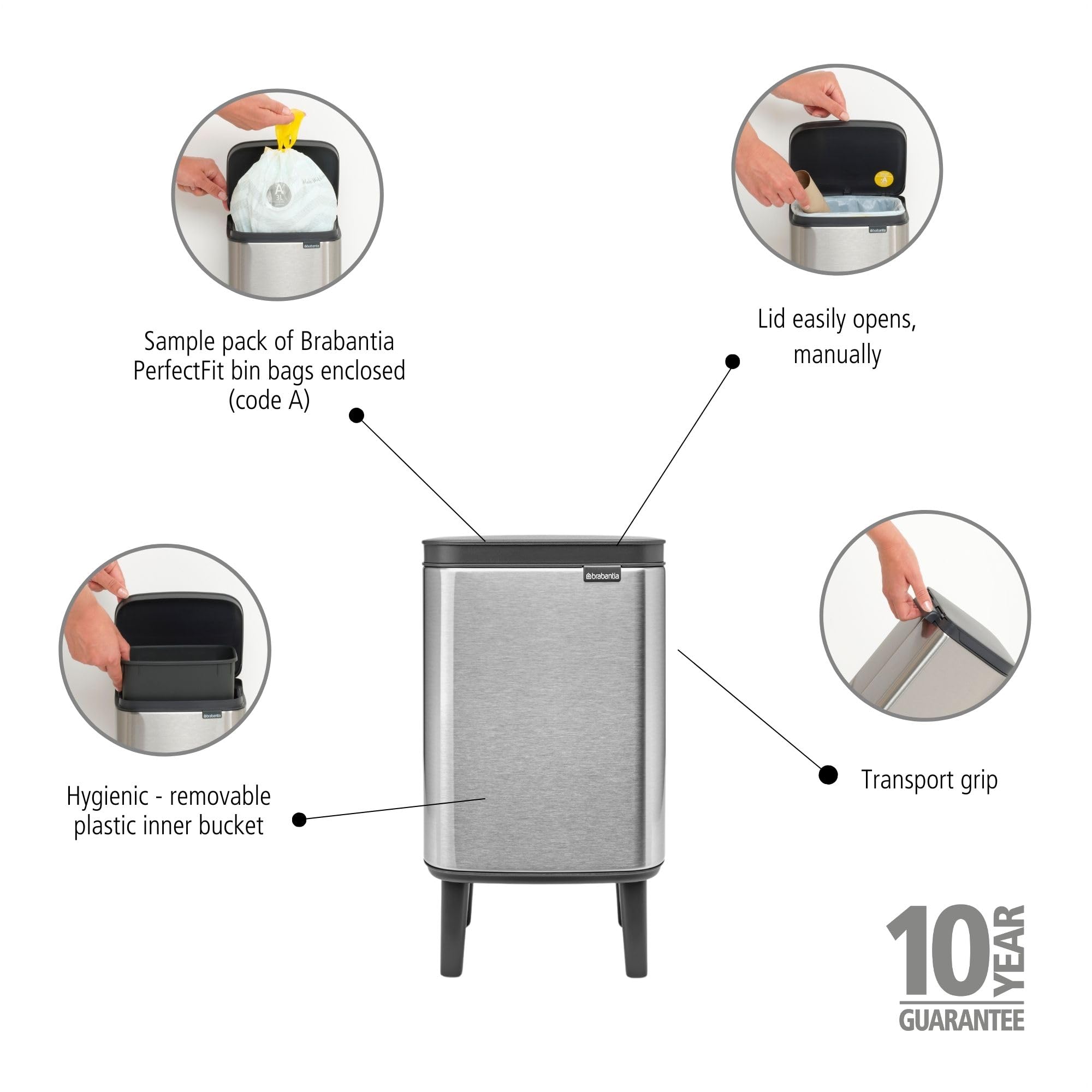 brabantia-bo-hi-pattumiera-4l-matt-steel-coperchio-a-chiusura-ammortizzata-multi image 4