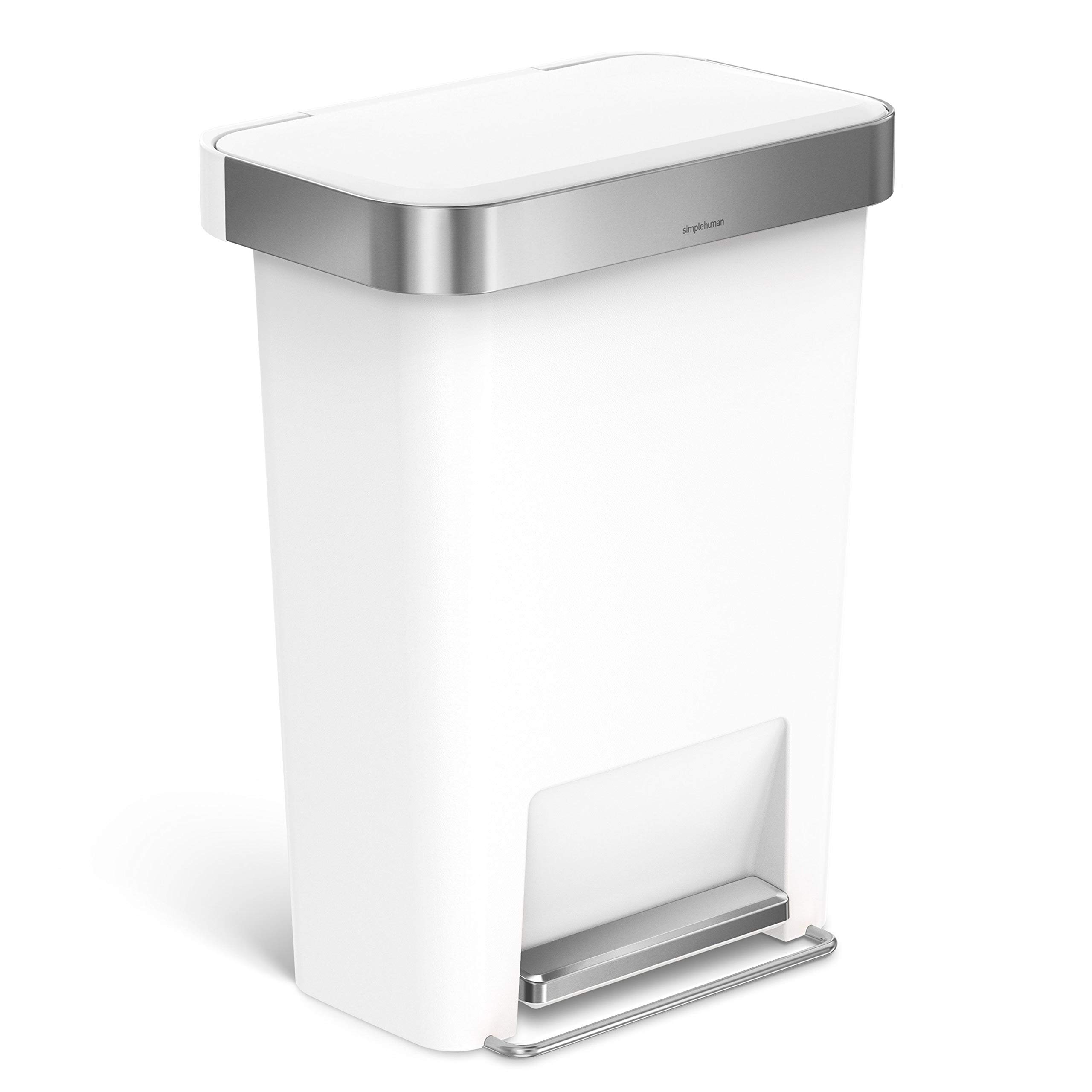 simplehuman-cw1385cb-cestino-rettangolare-a-pedale-da-cucina-45-l-plastica-nera- image 6
