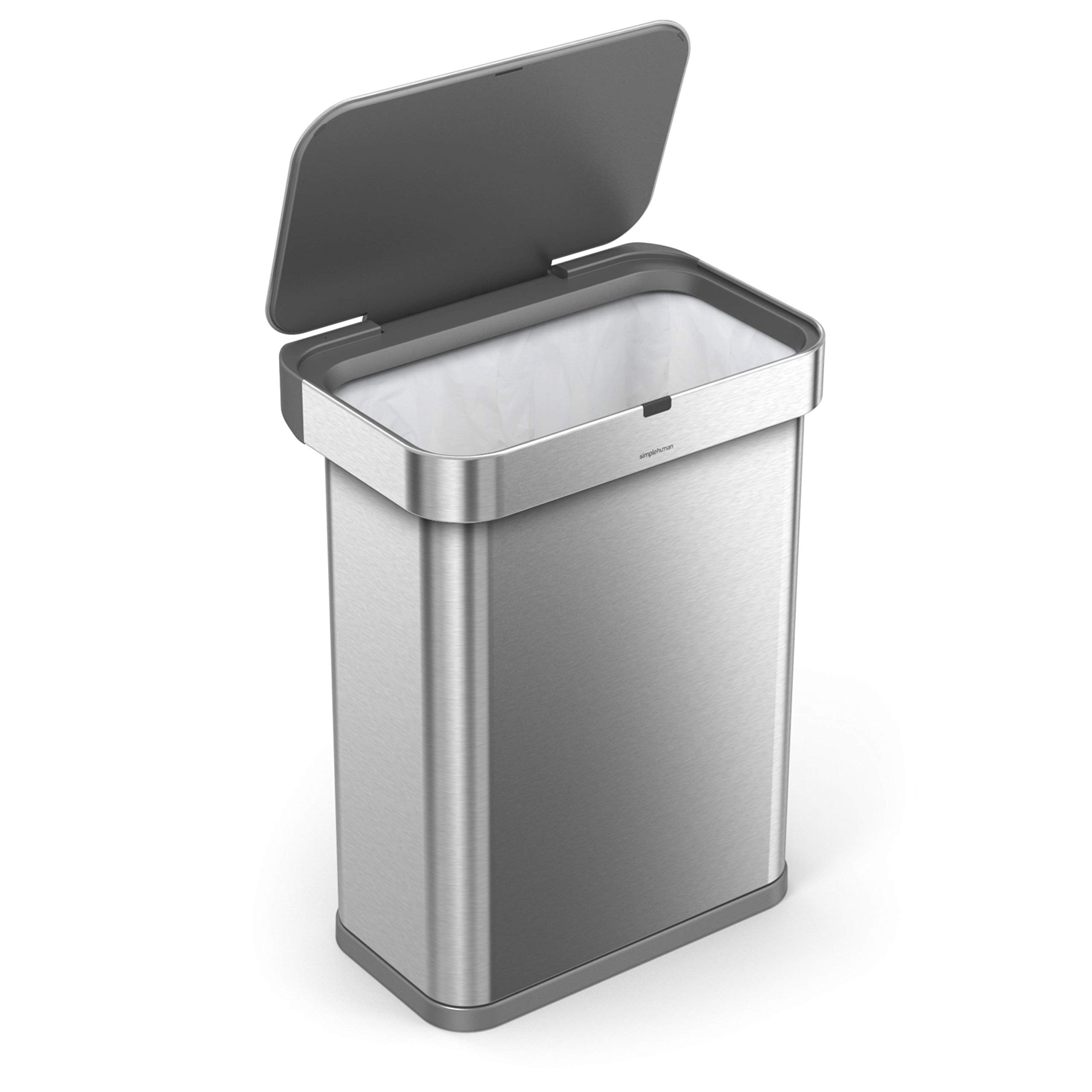simplehuman-cestino-rettangolare-sensore-con-comandi-vocale-e-movimento-acciaio- image 3