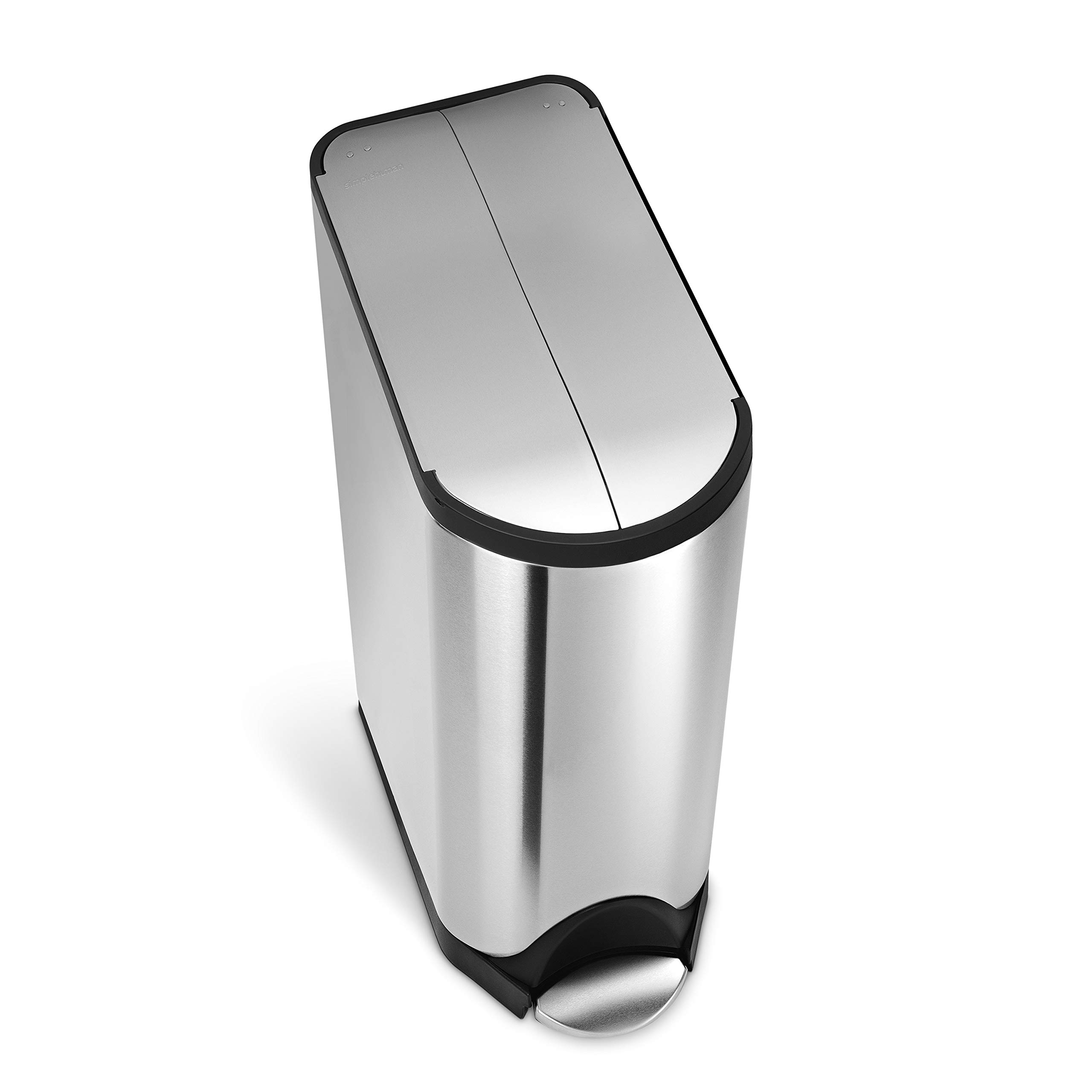 simplehuman-cw2017-cestino-a-farfalla-con-pedale-40l-20-20-raccolta-differenziat image 2