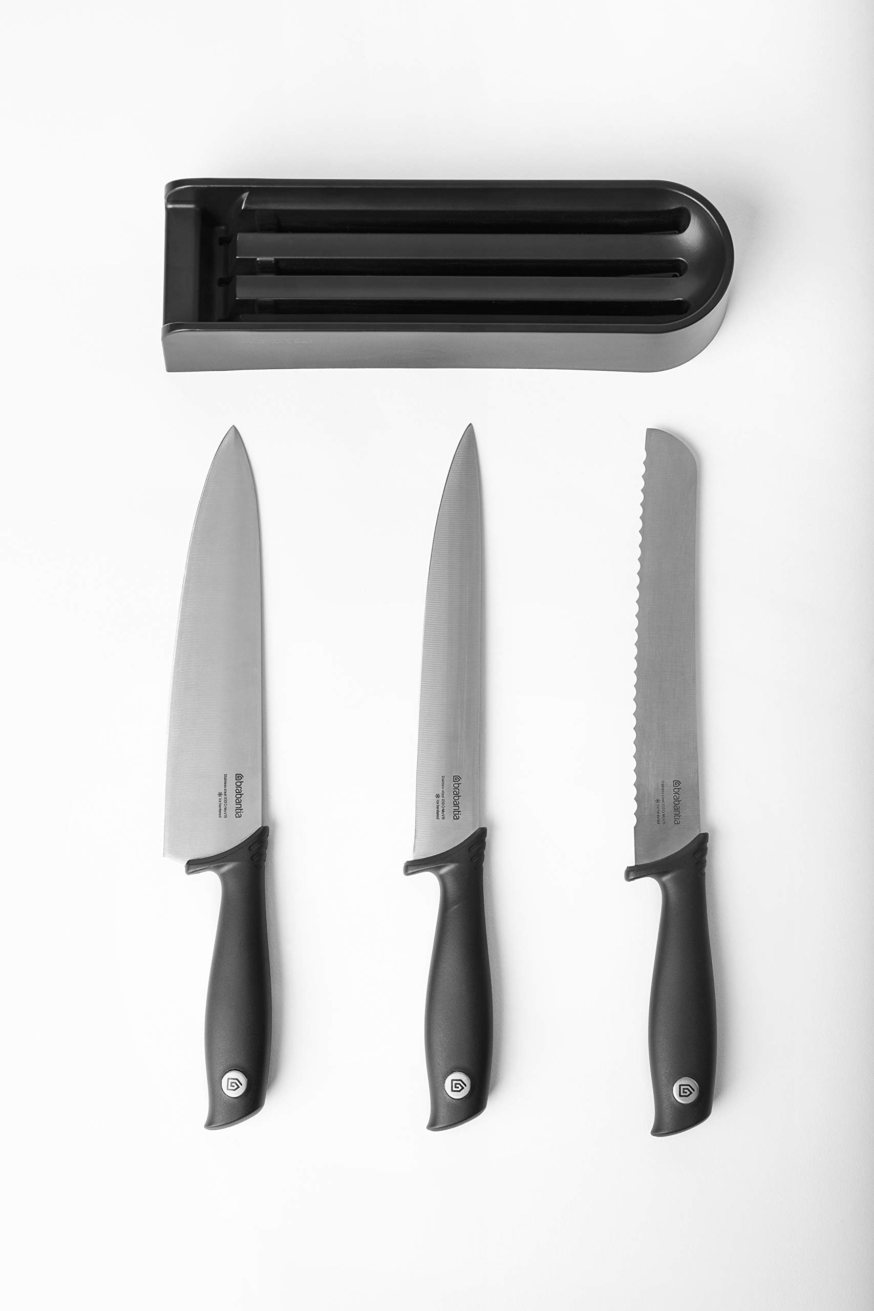 brabantia-tasty-ceppo-da-cassetto-per-3-coltelli-plastica-e-acciaio-inossidabile image 2