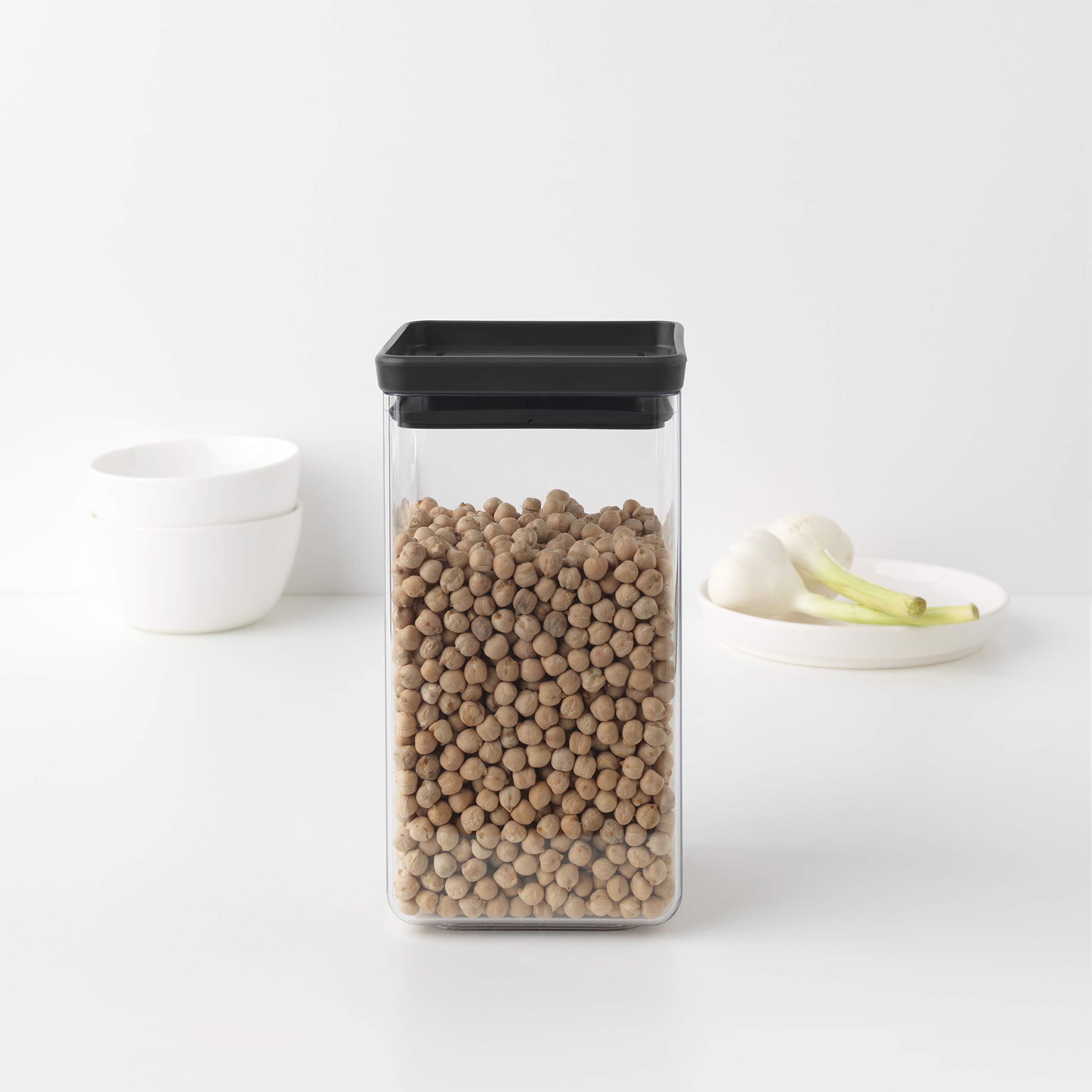 brabantia-tasty-square-canister-barattolo-quadrato-1-6-l-dark-grey-impilabile-sa image 2