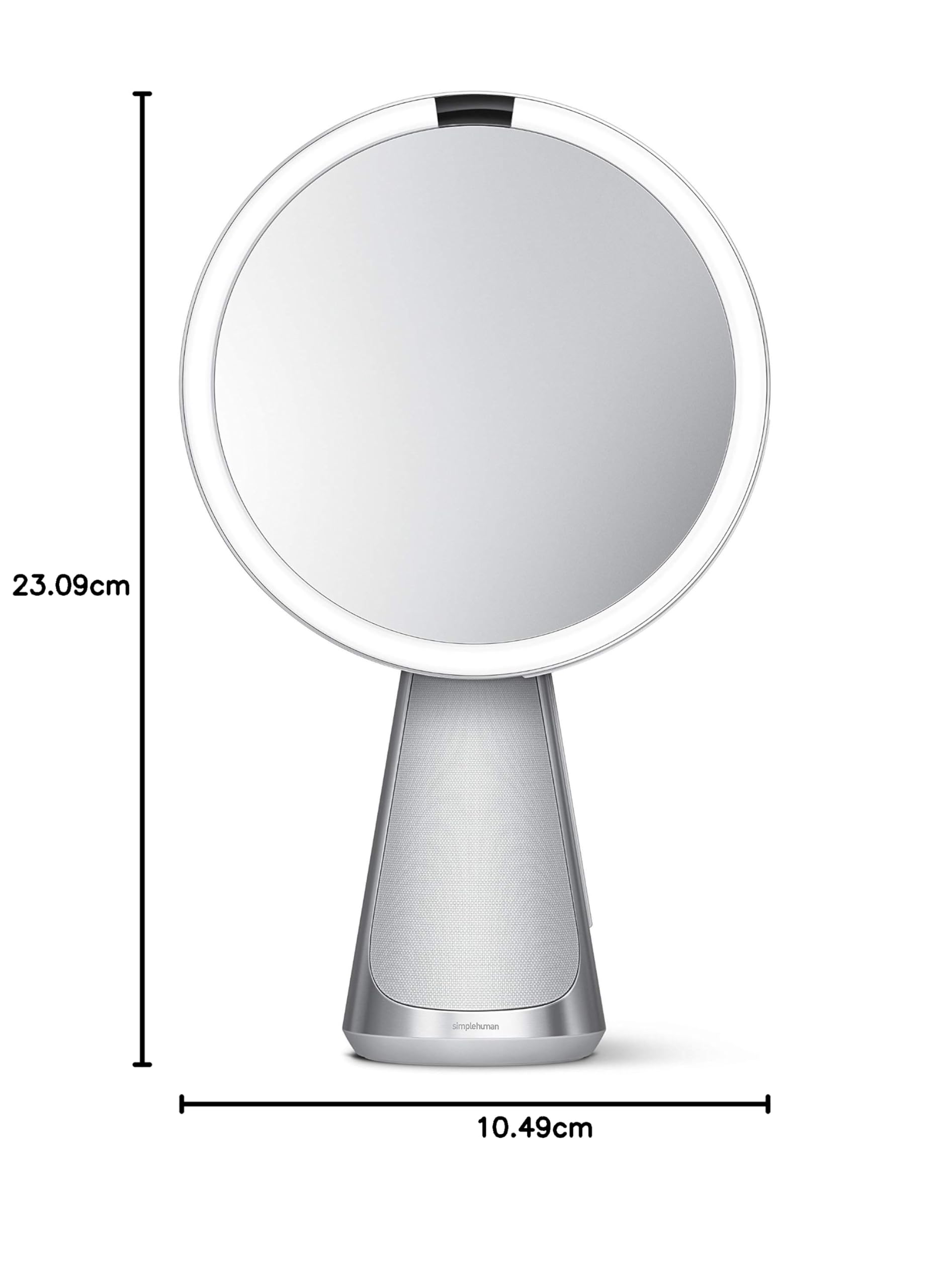simplehuman-hi-fi-specchio-cosmetico-con-sensore-e-luce-tru-lux-800-lux-cri-95-a image 5
