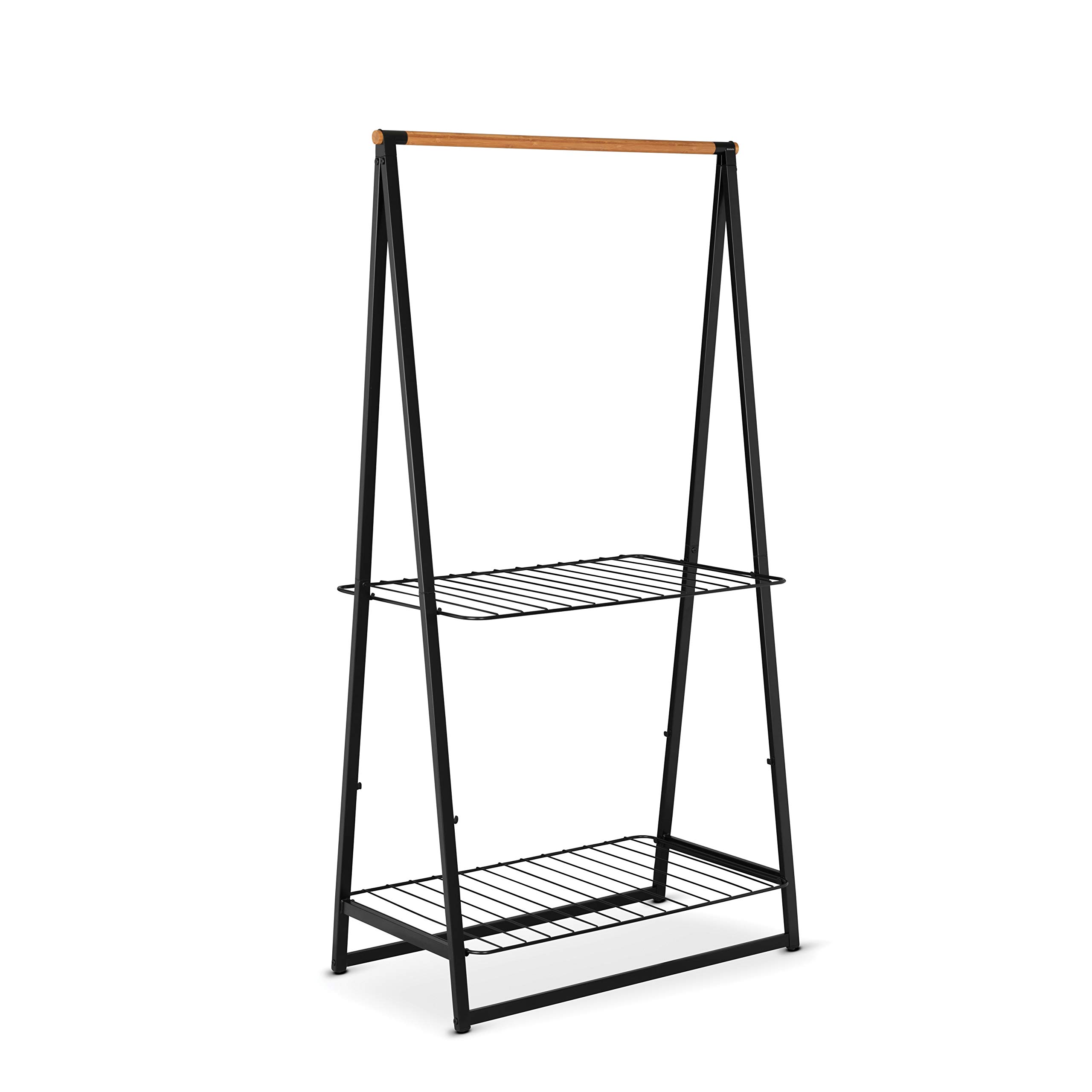 brabantia-organizer-appendiabiti-linn-nero-grande-barre-in-bamb-fino-a-28-capi-c image 2