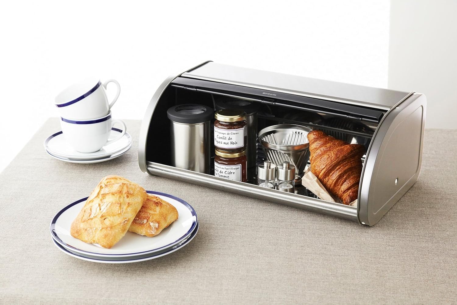brabantia-portapane-roll-top-in-acciaio-inox-lucido-apertura-a-scomparsa-per-due image 2