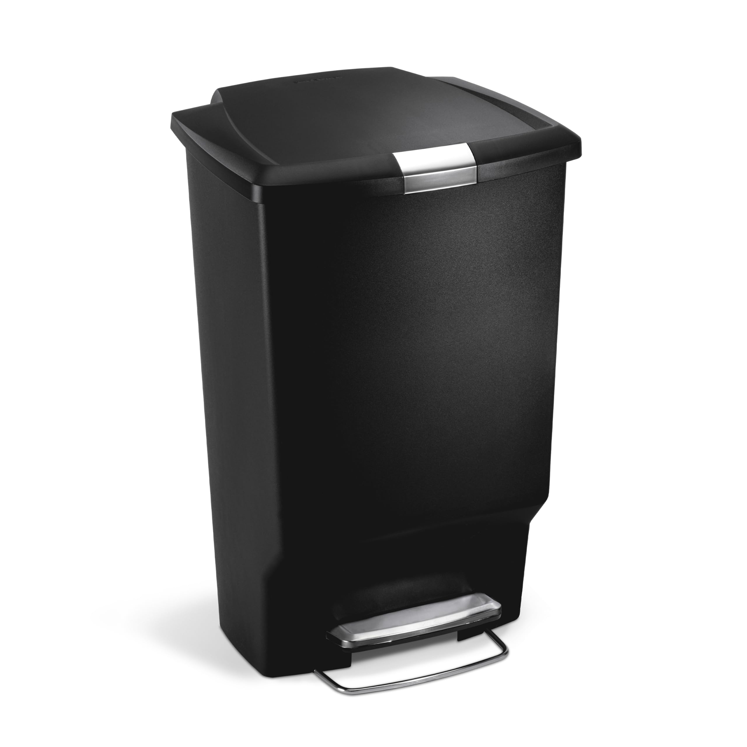 simplehuman-cw1371-cestino-rettangolare-con-pedale-45-l-da-cucina-coperchio-sile image 1