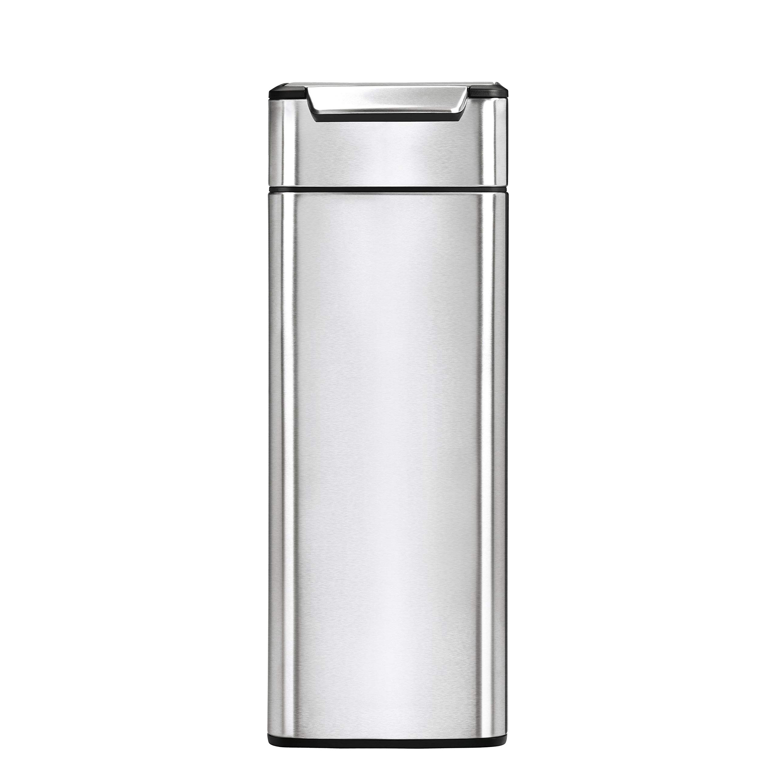 simplehuman-cw2016-cestino-da-cucina-sottile-con-touch-bar-acciaio-inox-spazzola image 3