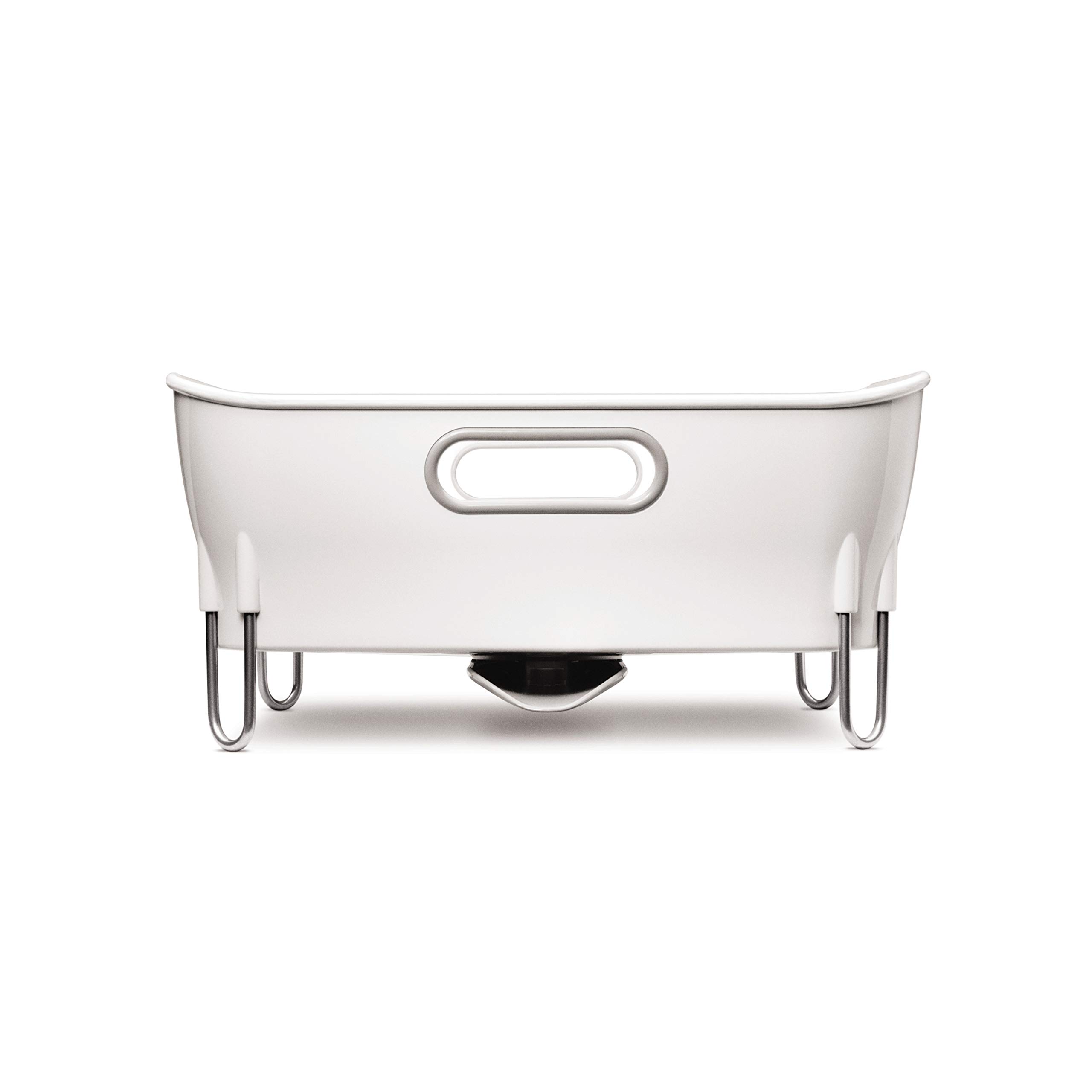 simplehuman-kt1104-scolapiatti-compatto-con-beccuccio-rotante-360-plastica-bianc image 3