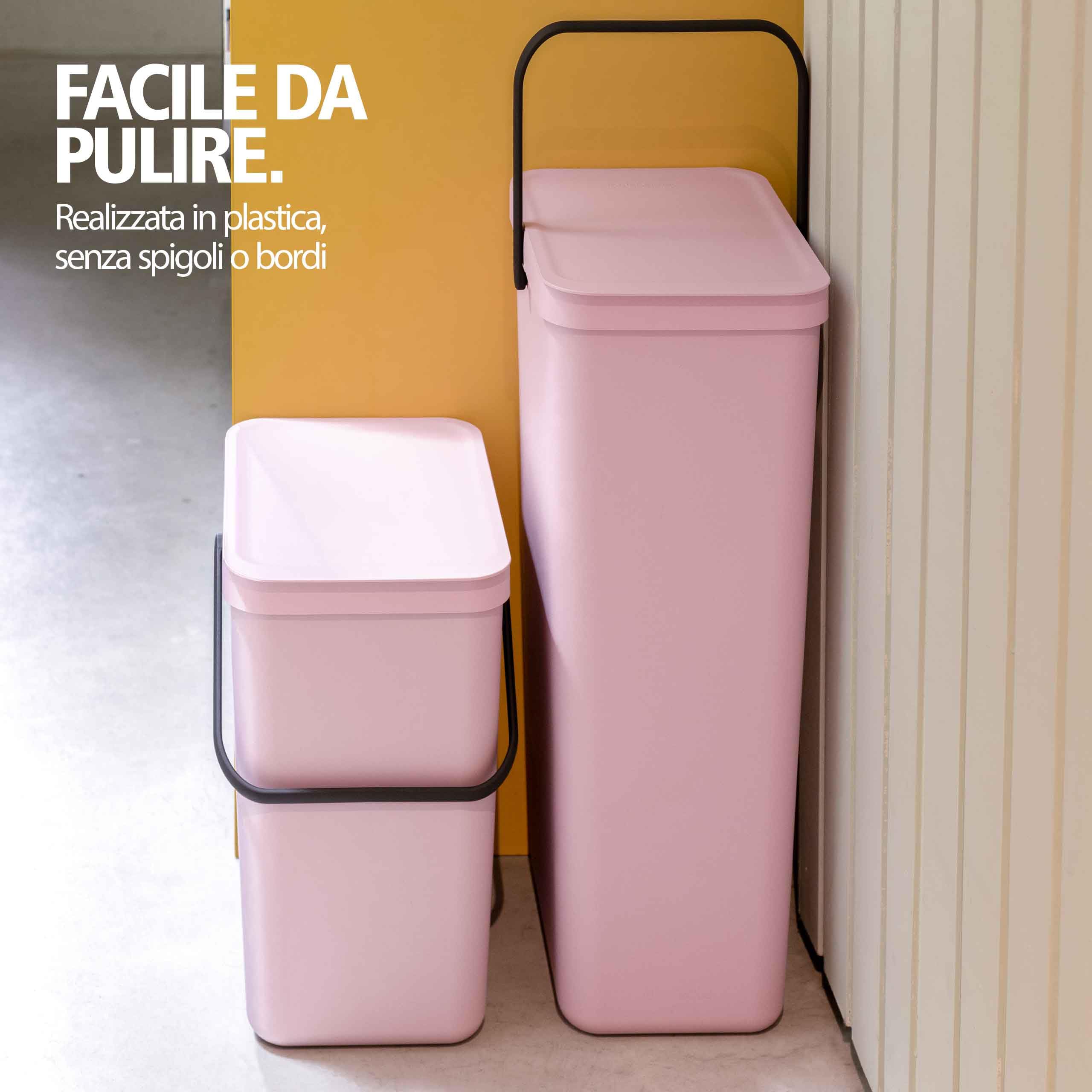 brabantia-sort-go-pattumiera-da-cucina-25l-con-supporto-parete-incluso-coperchio image 5