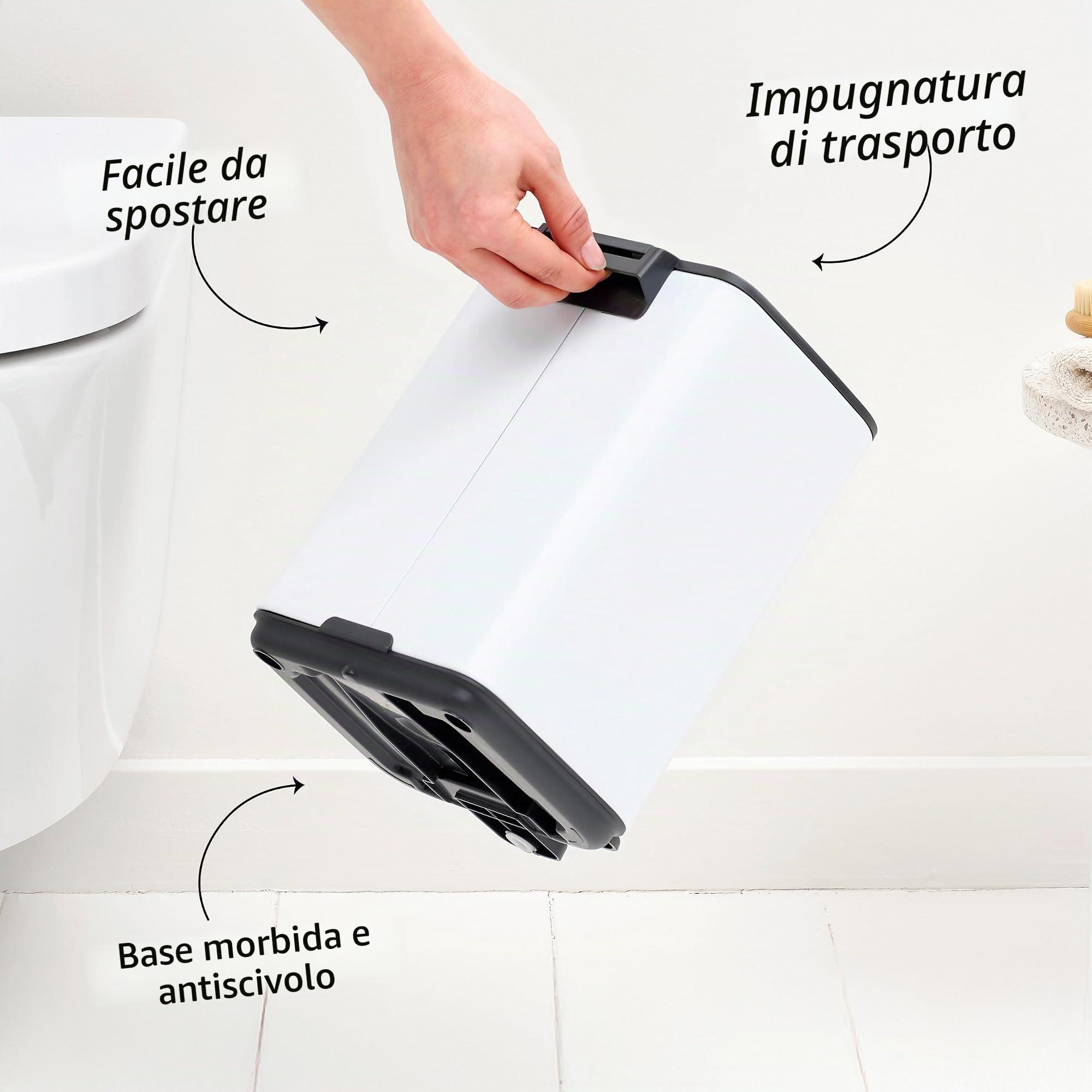 brabantia-bo-12l-pattumiera-a-pedale-soft-beige-coperchio-soft-close-con-secchio image 5