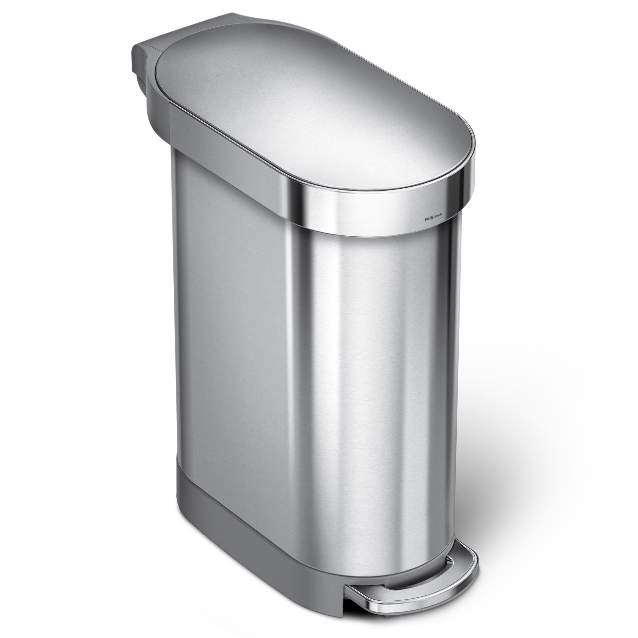 simplehuman-cw2044-cestino-a-pedale-sottile-45-l-acciaio-inox-spazzolato-coperch image 1