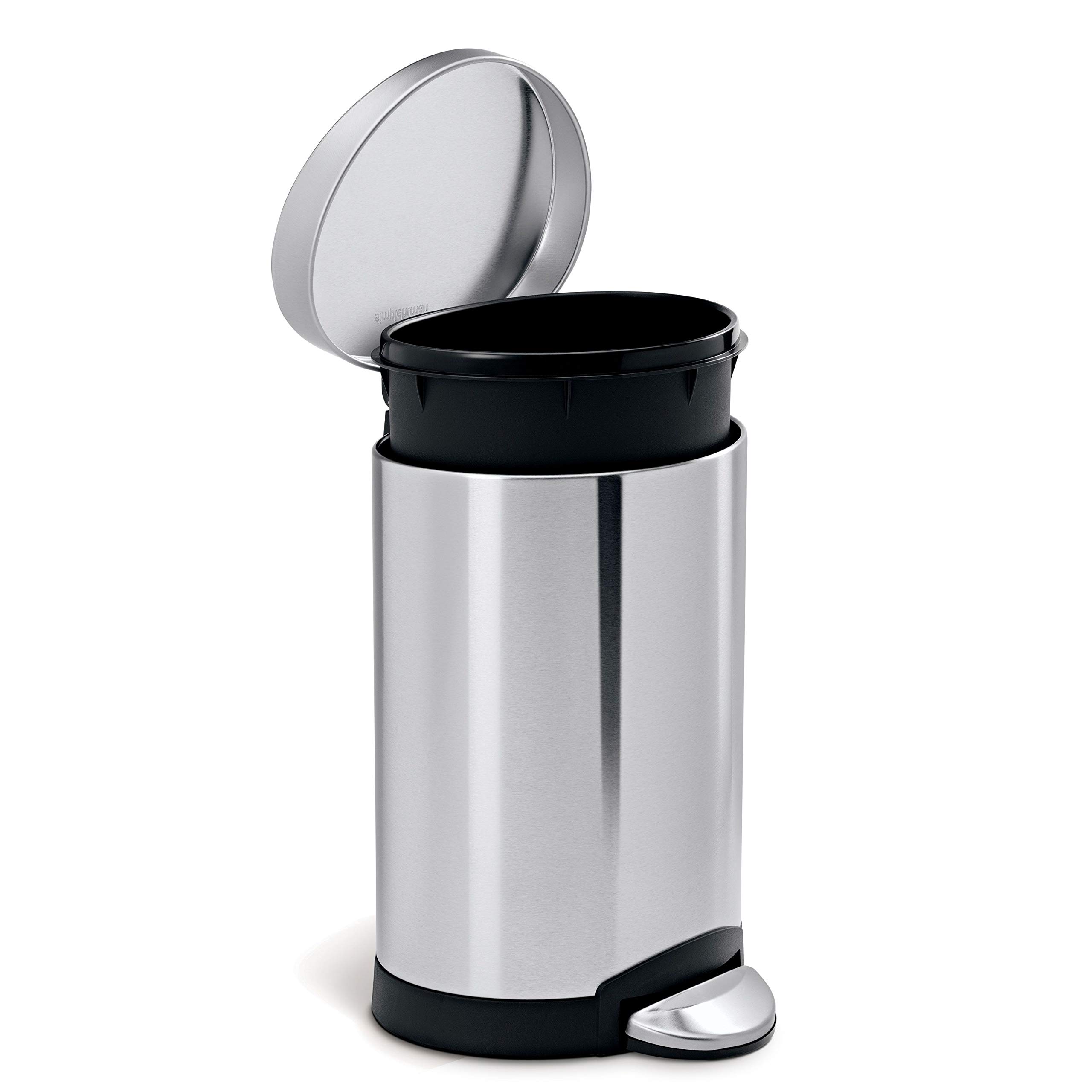 simplehuman-cw1834cb-cestino-a-pedale-semi-rotondo-6-l-pattumiera-compatta-per-b image 3
