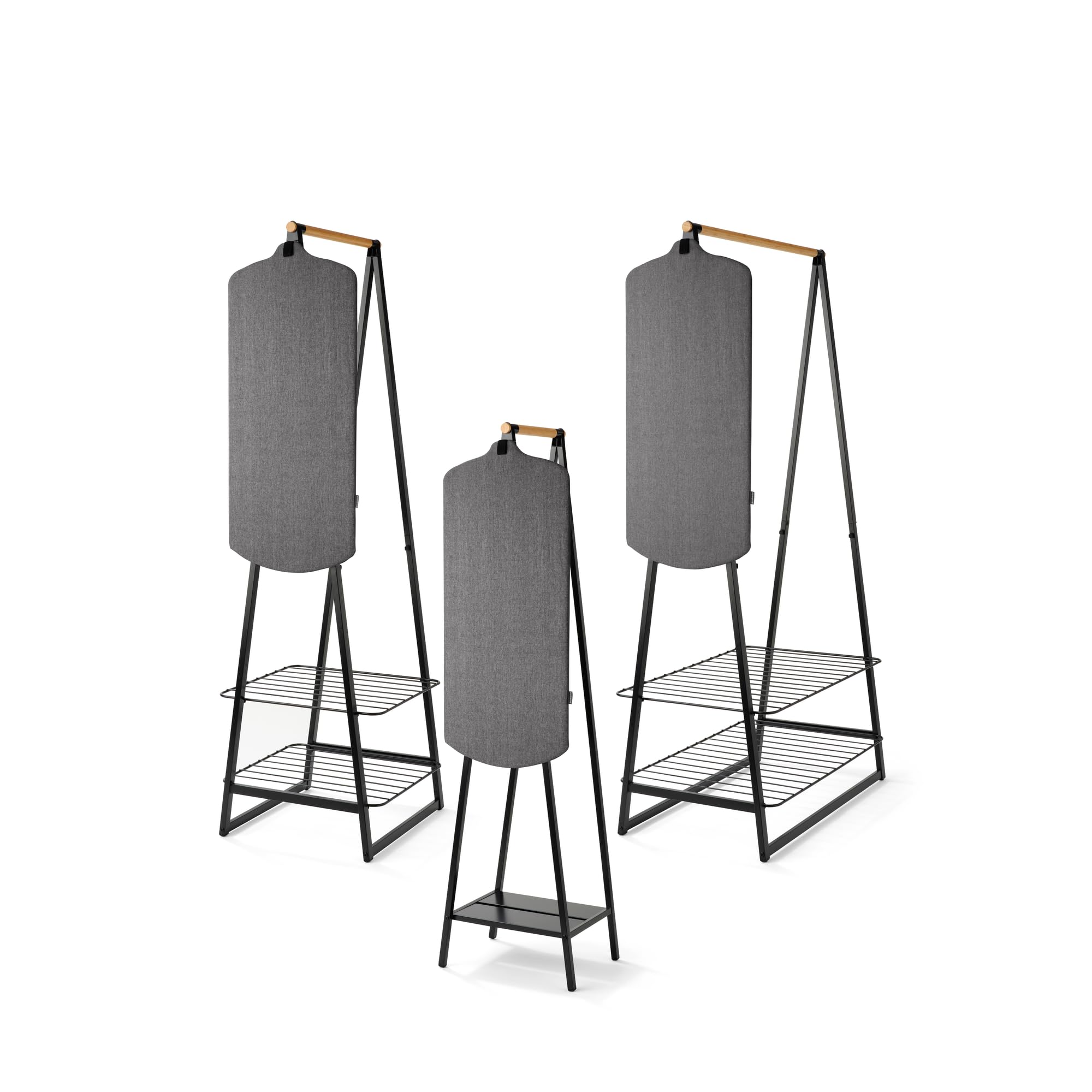 brabantia-organizer-appendiabiti-linn-nero-grande-barre-in-bamb-fino-a-28-capi-c image 7