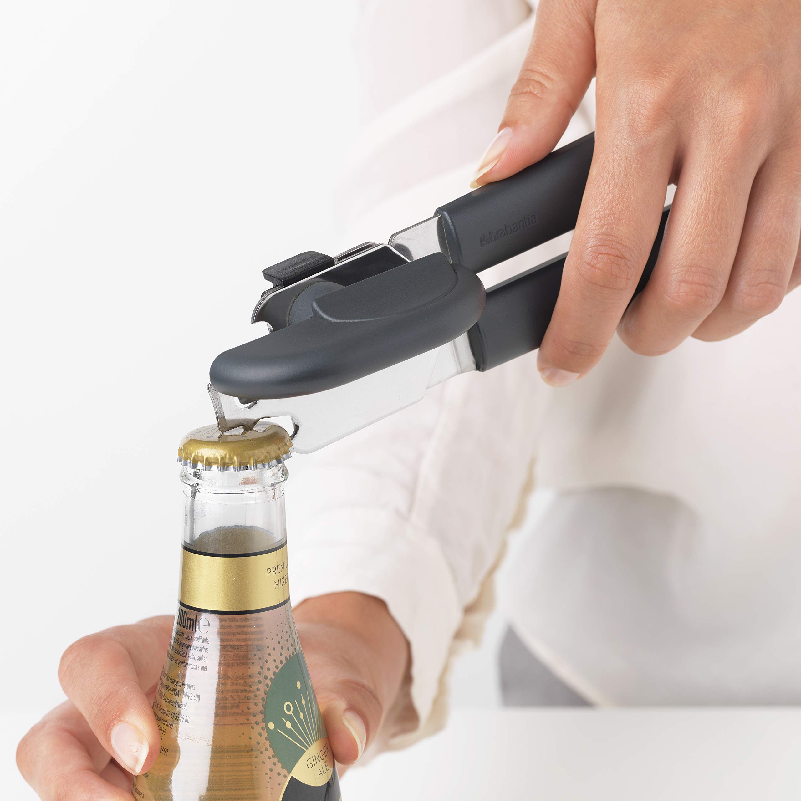 brabantia-tasty-apriscatole-e-apribottiglie-2-in-1-plastica-acciaio-inossidabile image 3